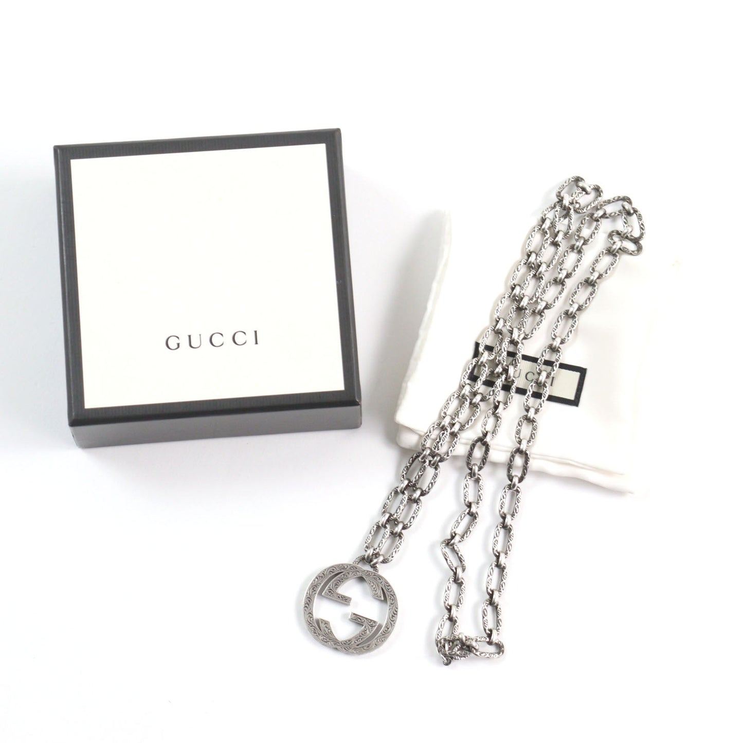 GUCCI Necklace 524890 Main: AG925 Silver mens Used