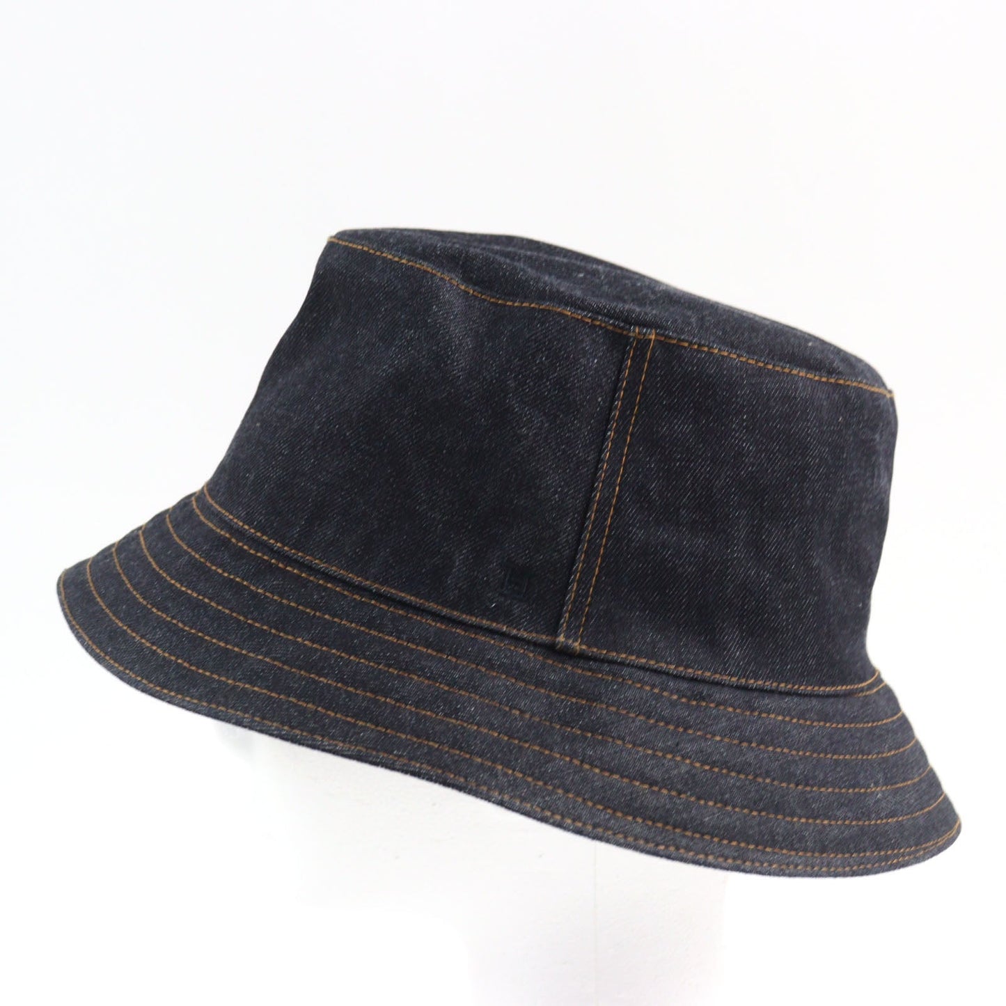 HERMES hat Main: 100% cotton Indigo blue mens 57 Used