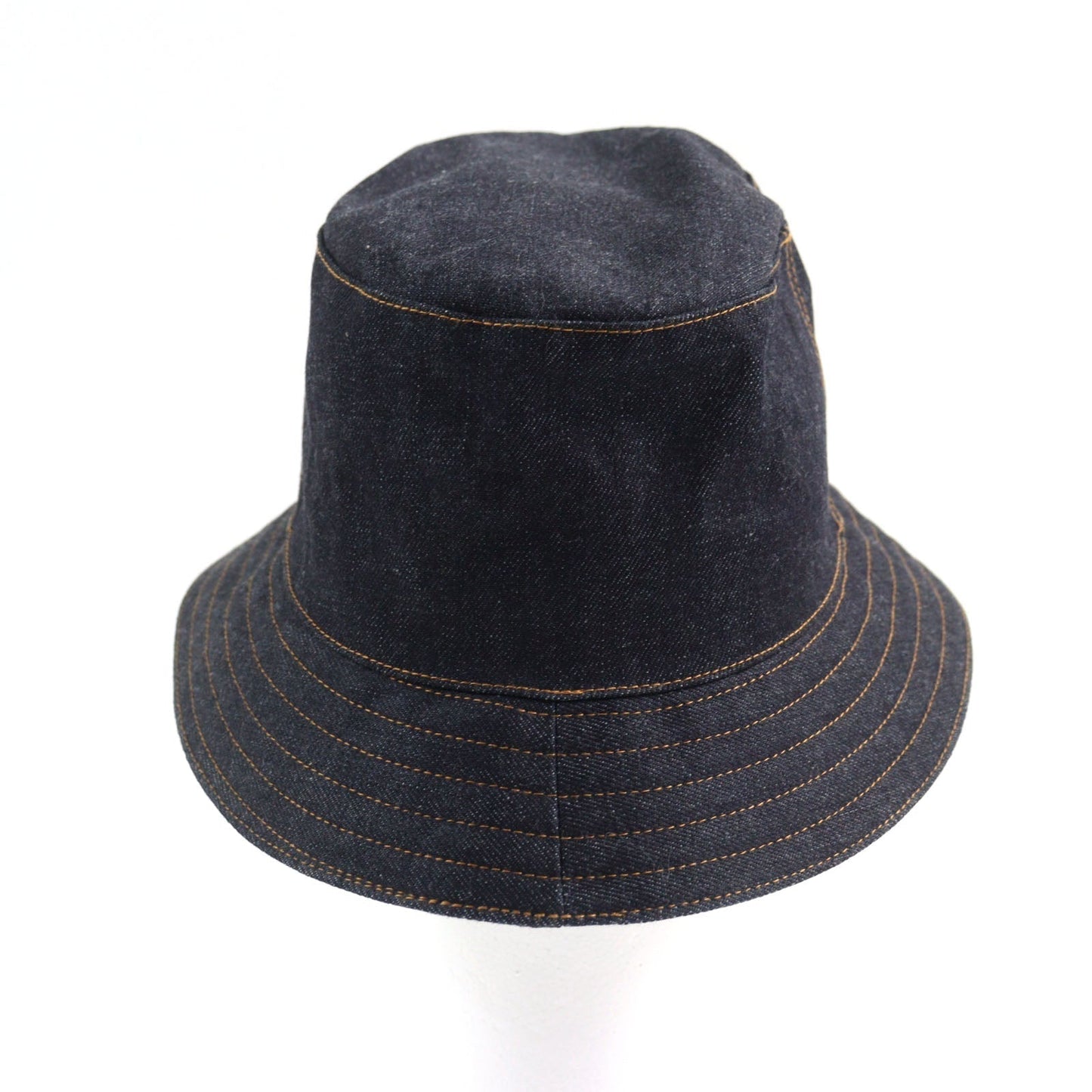 HERMES hat Main: 100% cotton Indigo blue mens 57 Used