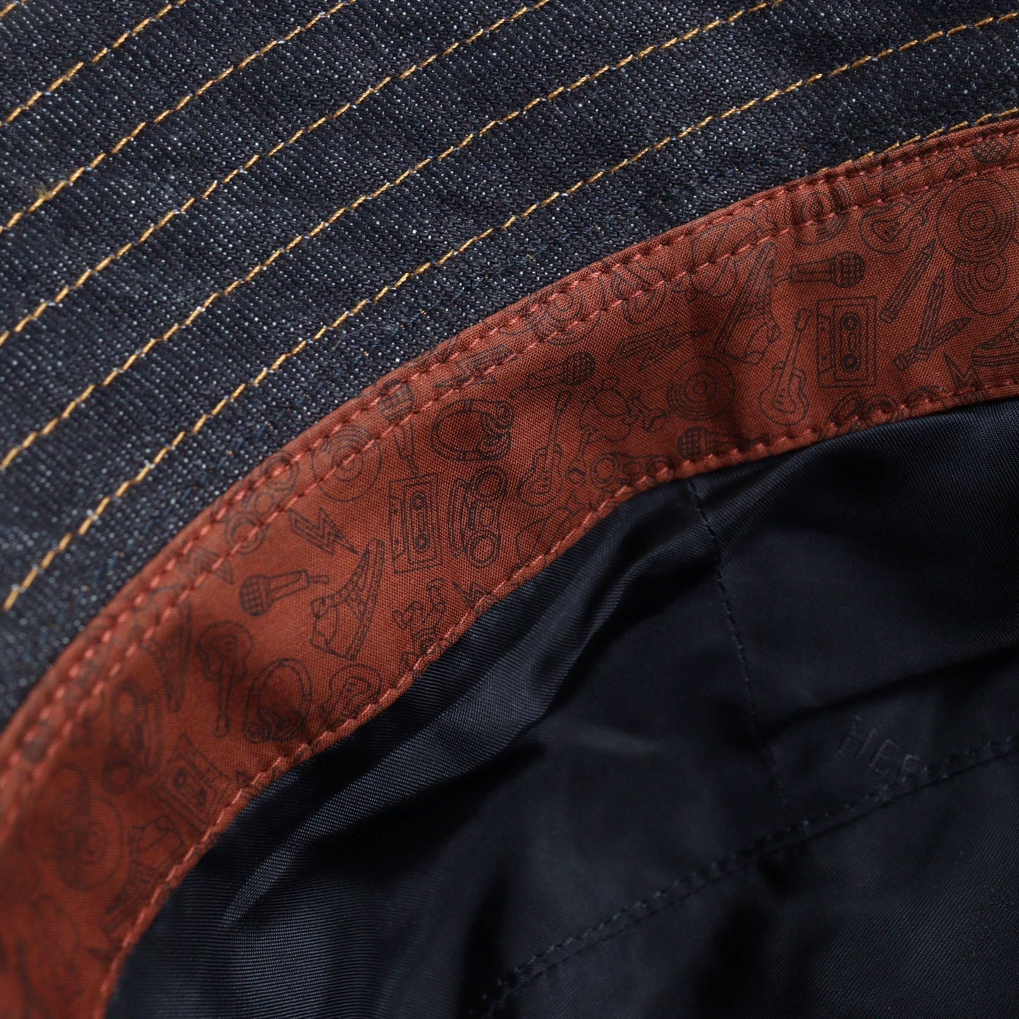 HERMES hat Main: 100% cotton Indigo blue mens 57 Used