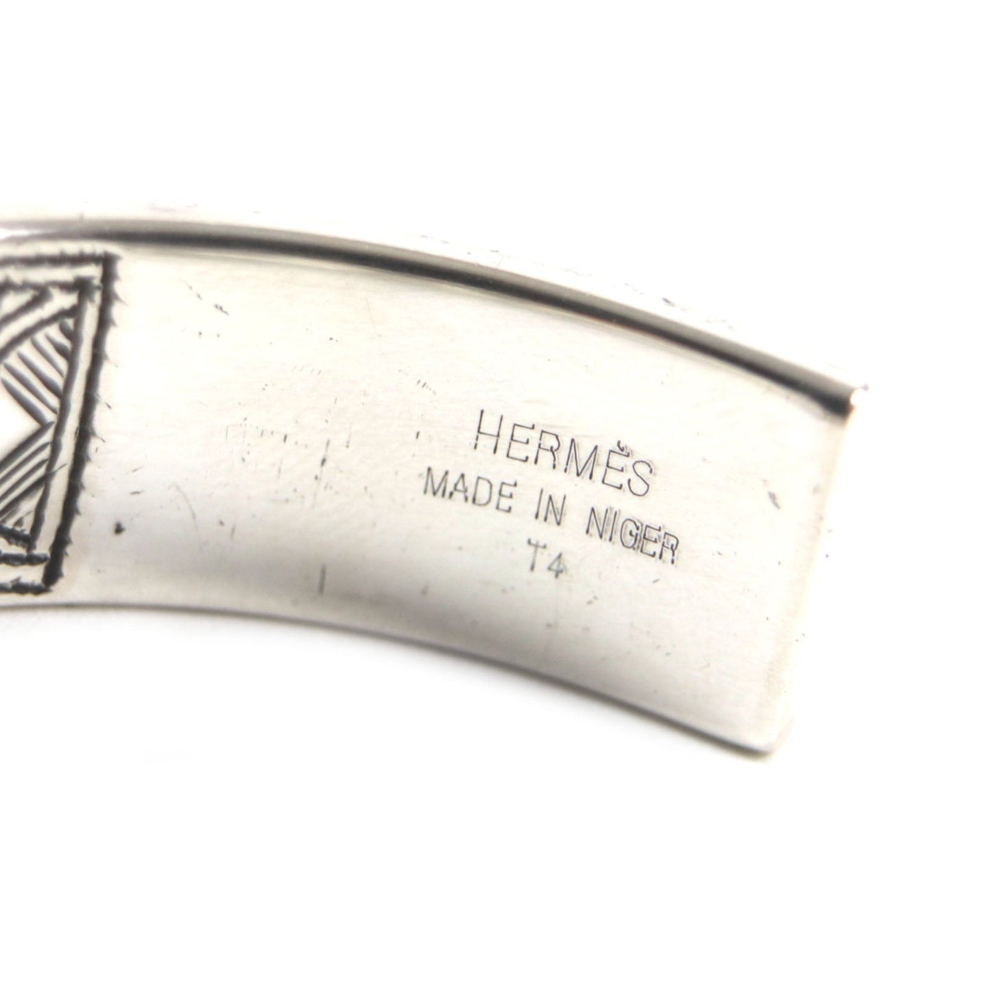 HERMES bracelet Main: AG925 Silver Tuareg bangle mens Used