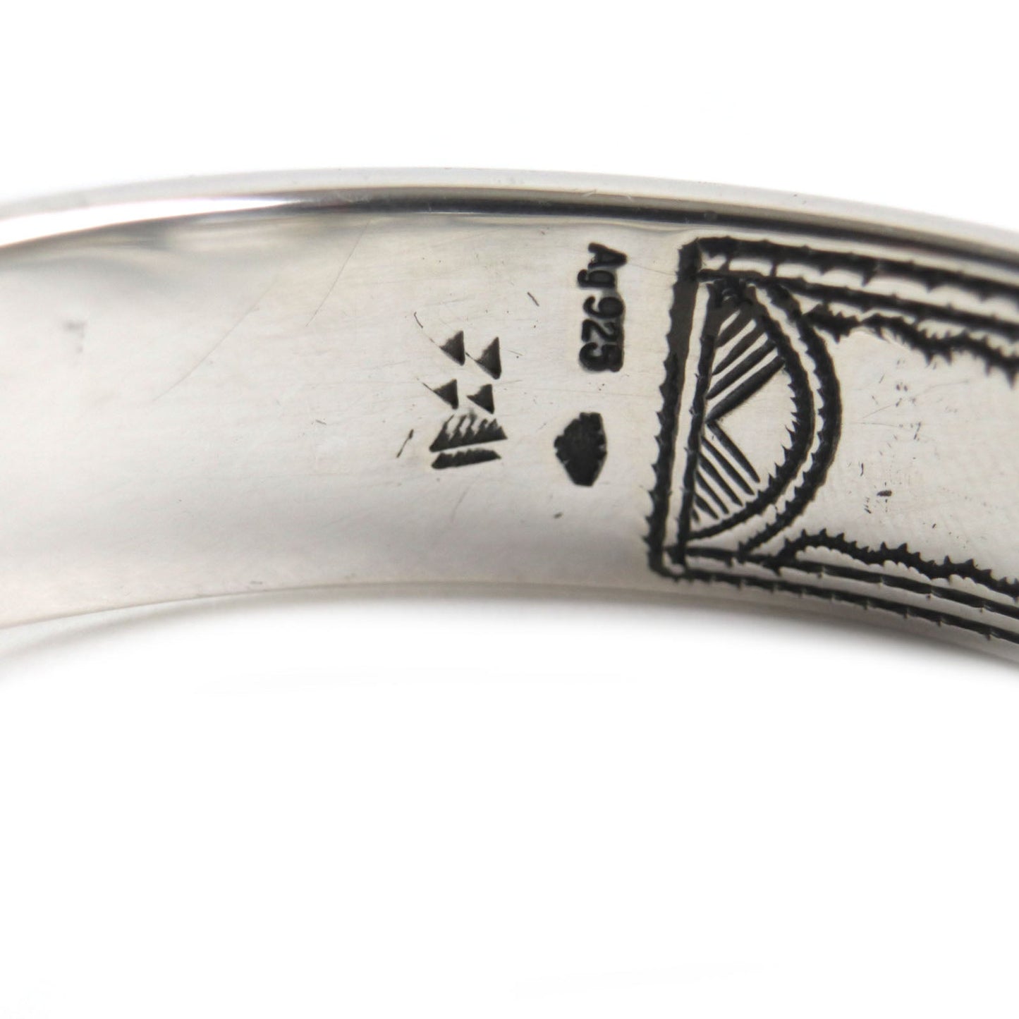 HERMES bracelet Main: AG925 Silver Tuareg bangle mens Used