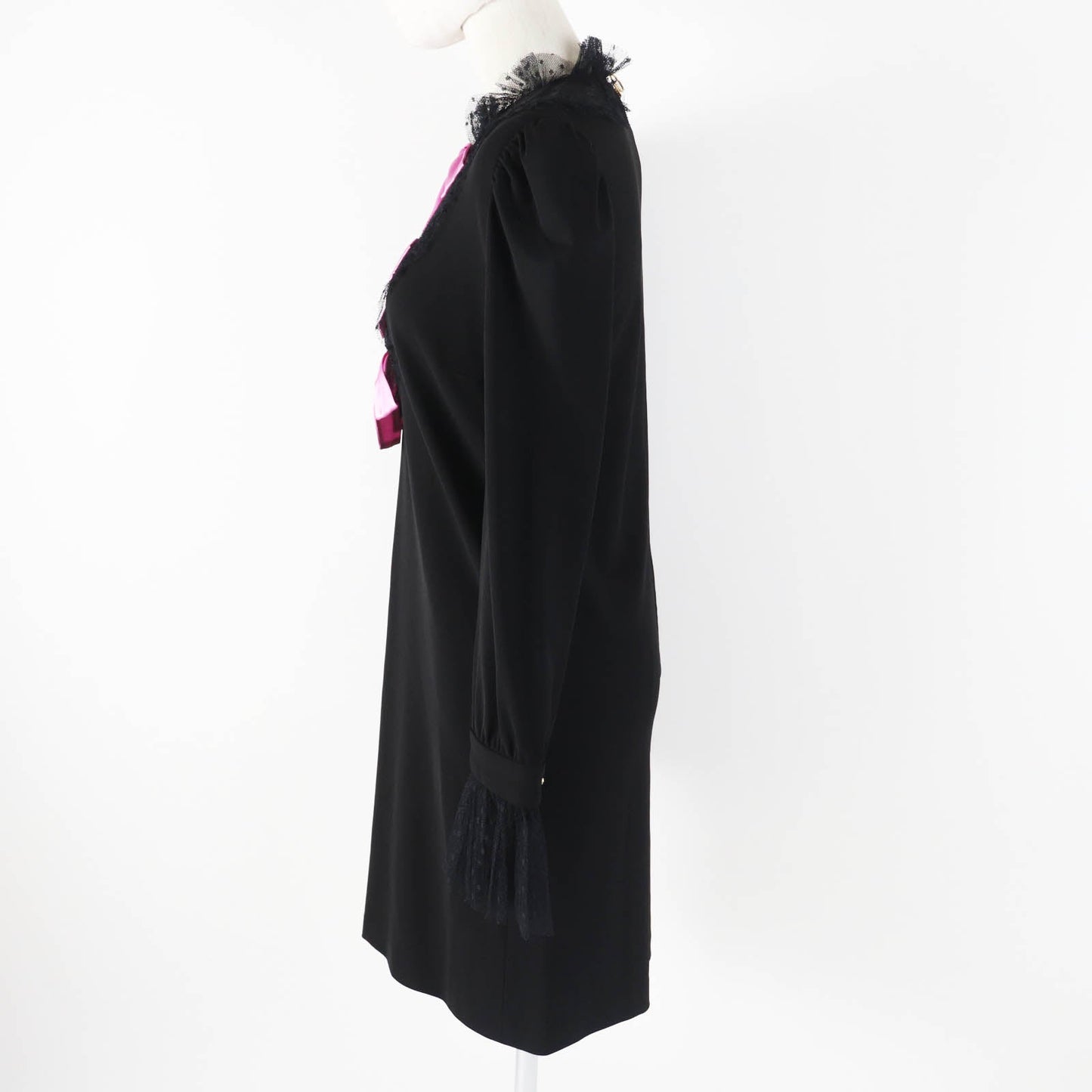 GUCCI one piece 445253 Outer: 98% rayon, Outer: 2% polyurethane, Part: 100% nylon, Part: 70% rayon, Part: 30% nylon Black pink Women S Used