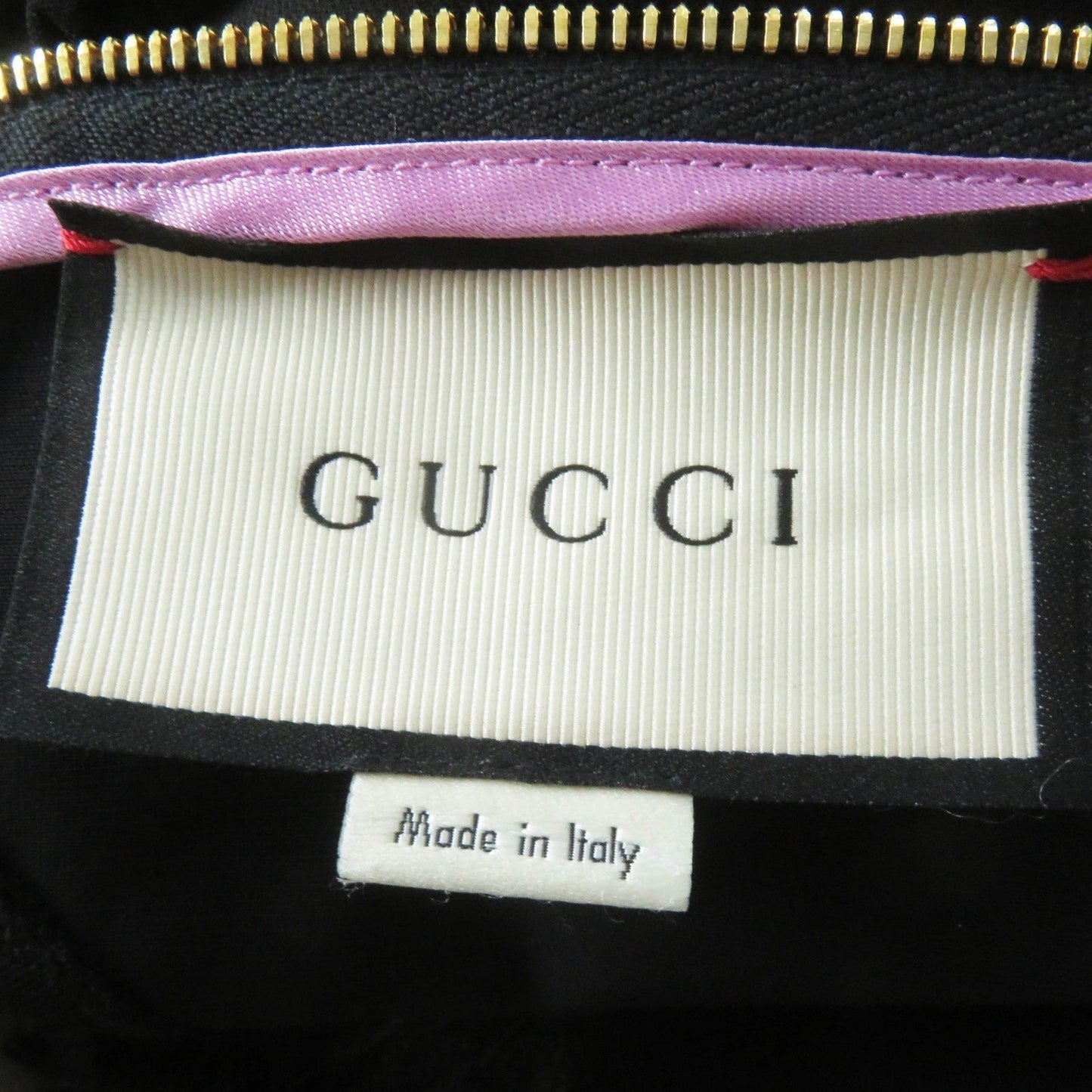 GUCCI one piece 445253 Outer: 98% rayon, Outer: 2% polyurethane, Part: 100% nylon, Part: 70% rayon, Part: 30% nylon Black pink Women S Used