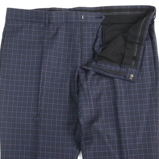GUCCI Pants 244547 Outer: 100% wool, Lining: 100% rayon Navy type Check Pattern mens Used