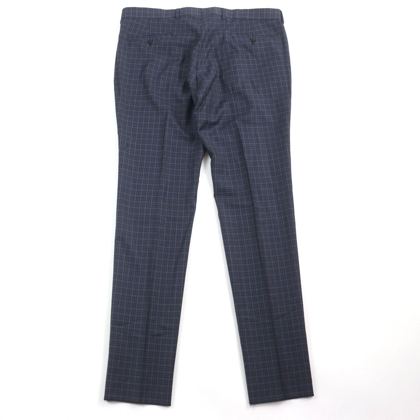 GUCCI Pants 244547 Outer: 100% wool, Lining: 100% rayon Navy type Check Pattern mens Used