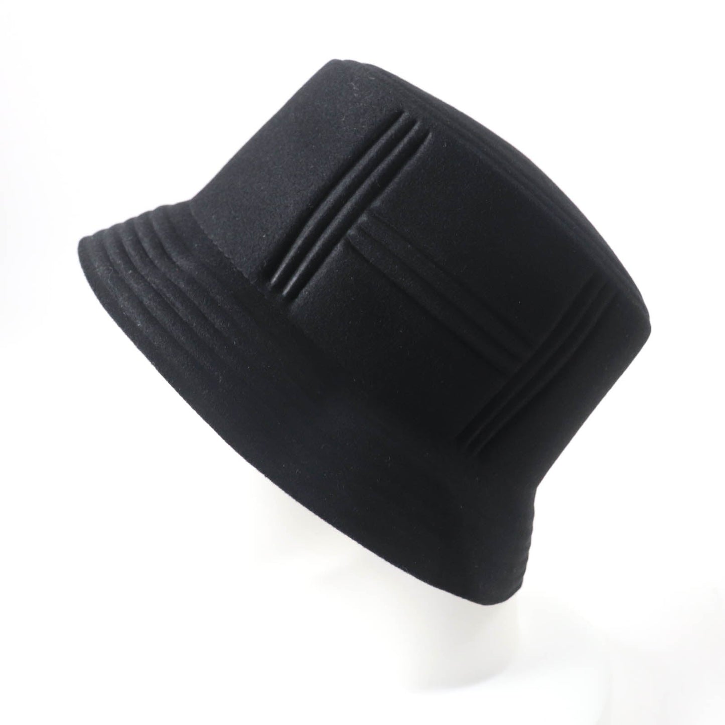 HERMES hat Main: 100% Lapin, Lining: 52% Cotton, Lining: 48% Rayon black DALTON Women Used