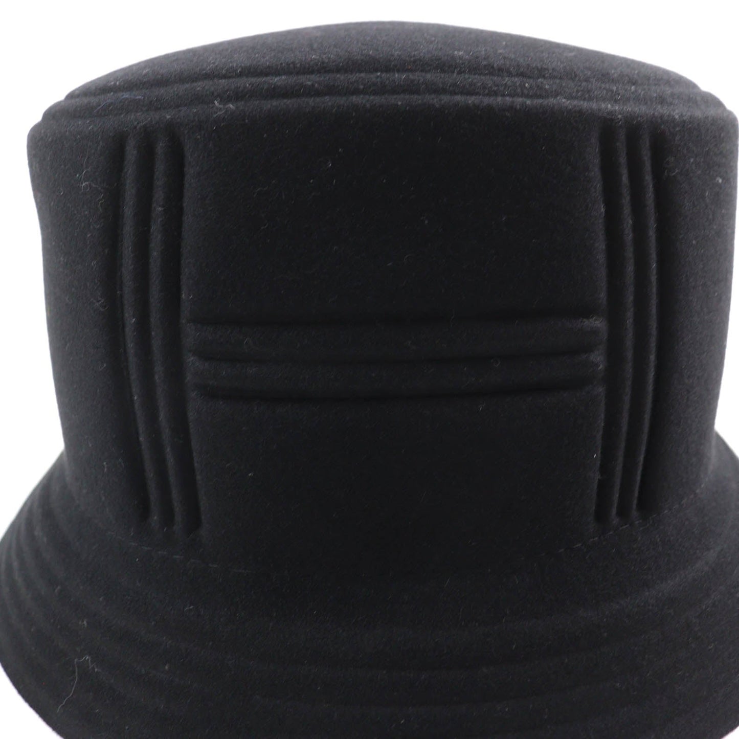 HERMES hat Main: 100% Lapin, Lining: 52% Cotton, Lining: 48% Rayon black DALTON Women Used