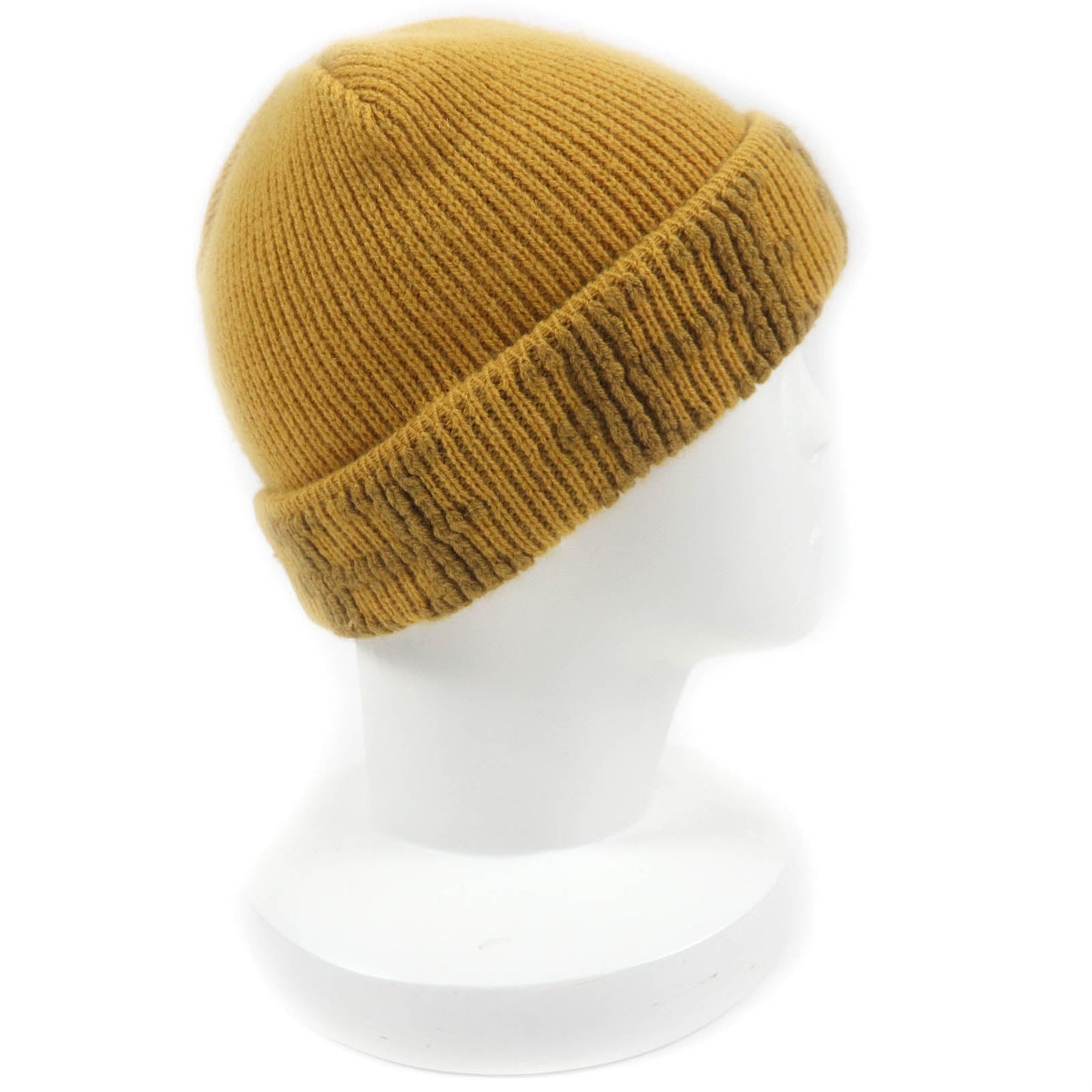 HERMES Knit cap Main: 100% cashmere yellow Women Used