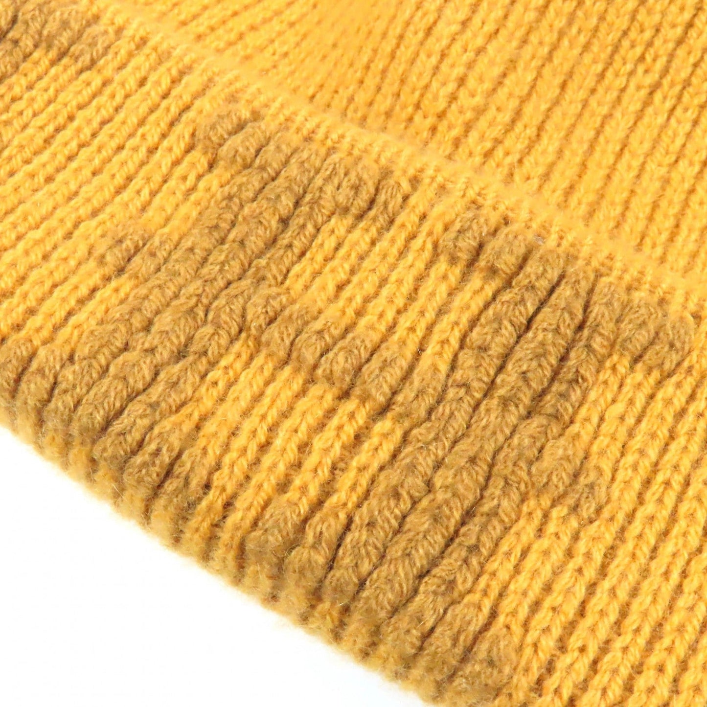 HERMES Knit cap Main: 100% cashmere yellow Women Used