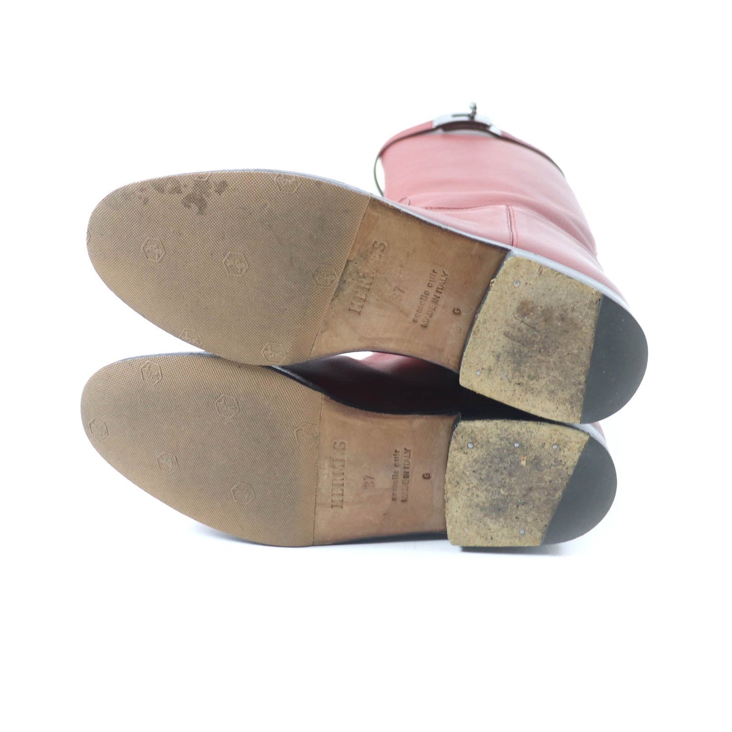 HERMES boots Main: Leather Red type Women 37 Used