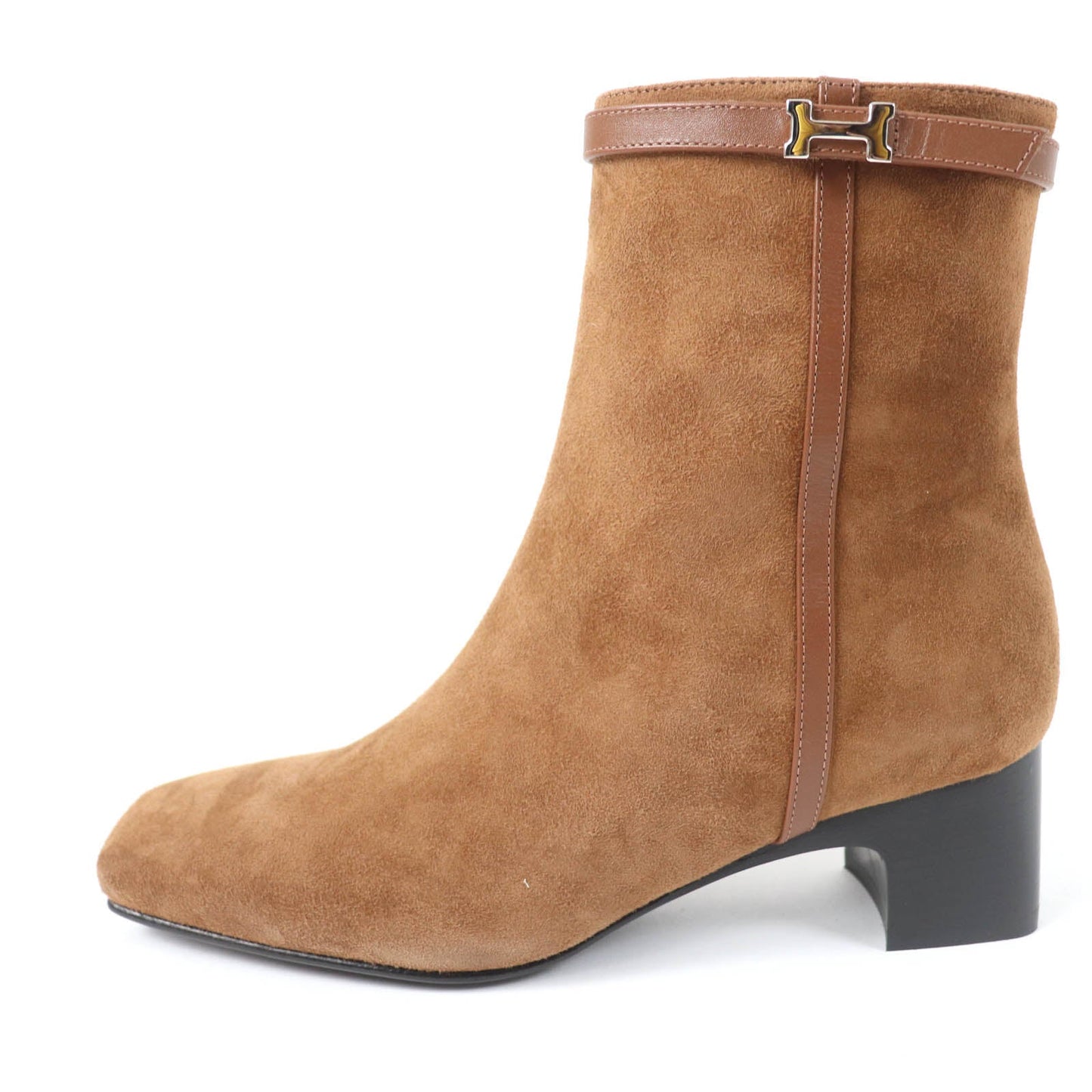 HERMES short boots Main: Suede leather Brown Oh Mage Women 36 Used