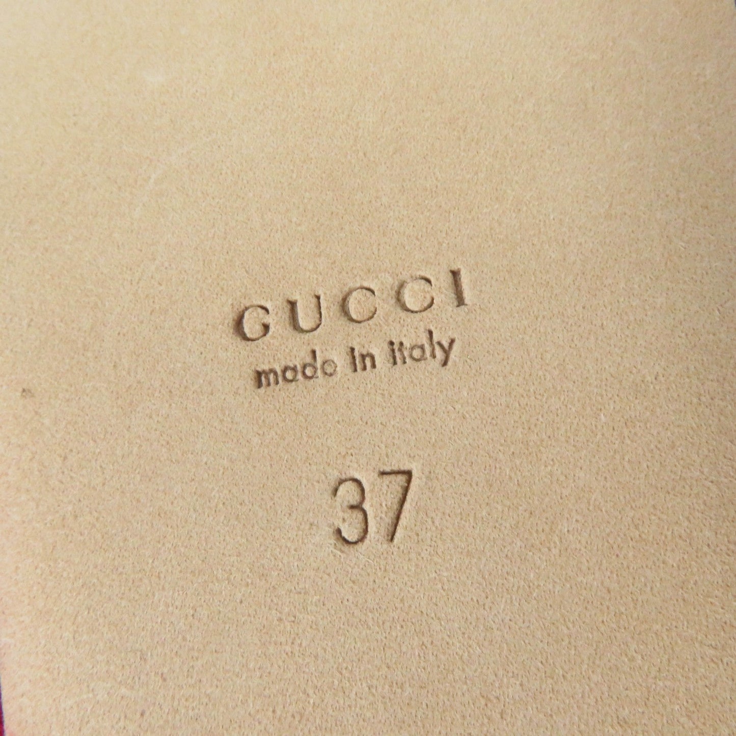 GUCCI Mule 722442 Fur, Leather Red Women 37 Used