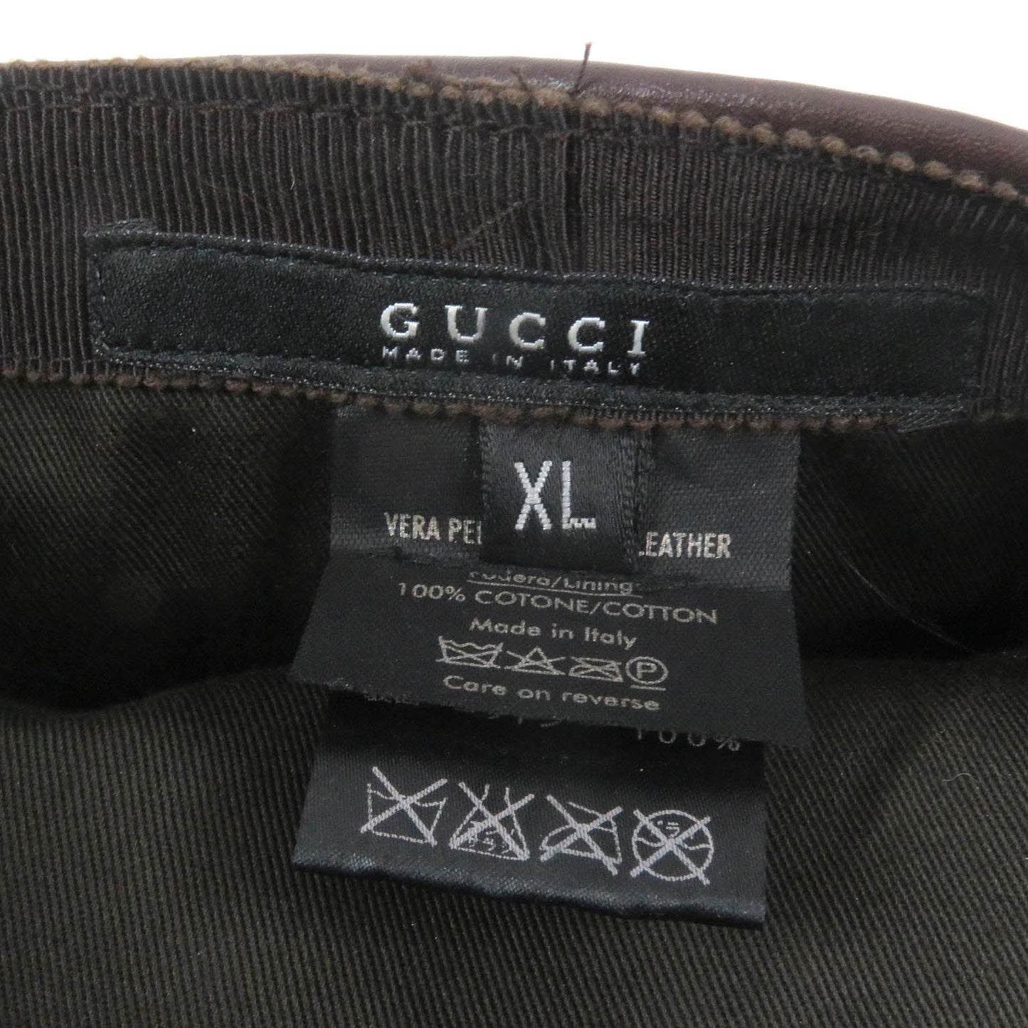 GUCCI hunting 075195 Outer: 100% cowhide, Lining: 100% cotton Brown mens XL Used