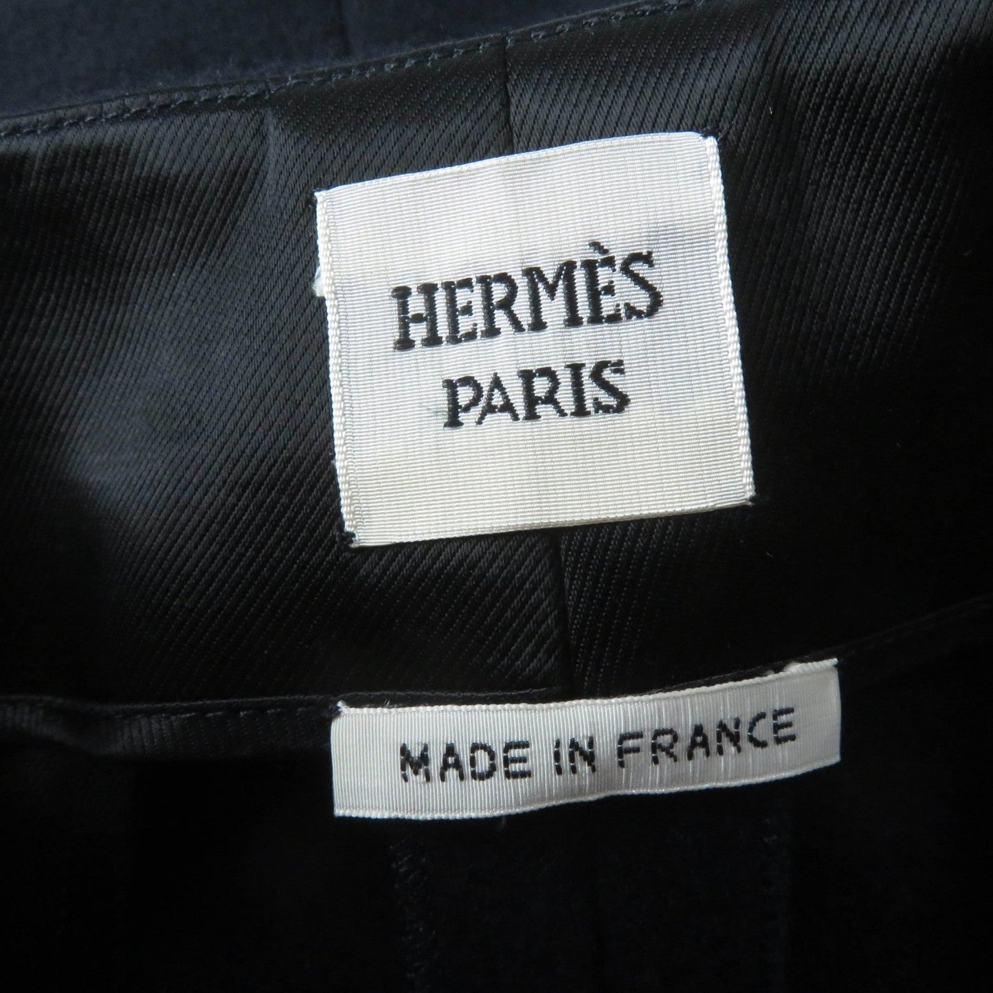 HERMES Pants Main: 100% cashmere, Part: 100% wool Dark navy Women 34 Used
