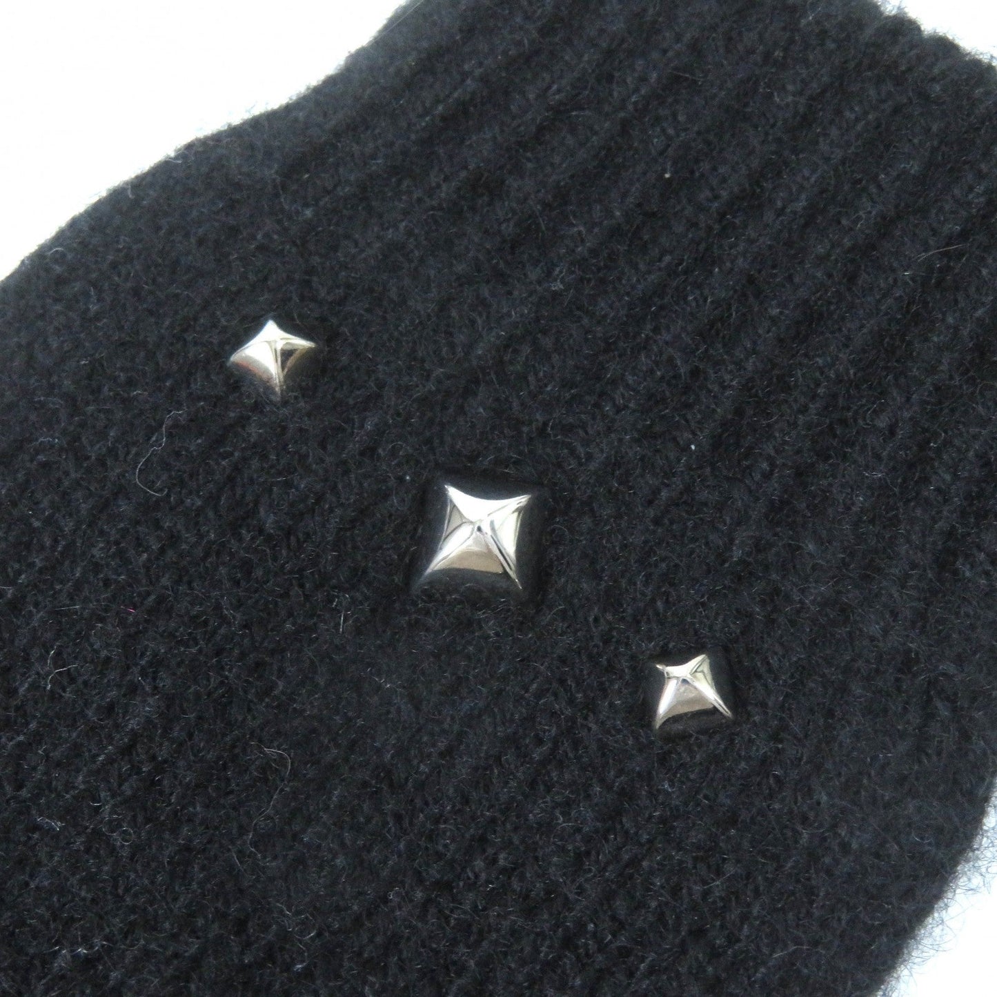 HERMES gloves Main: 98% cashmere, Main: 2% polyester black Darling Meador Women S Used