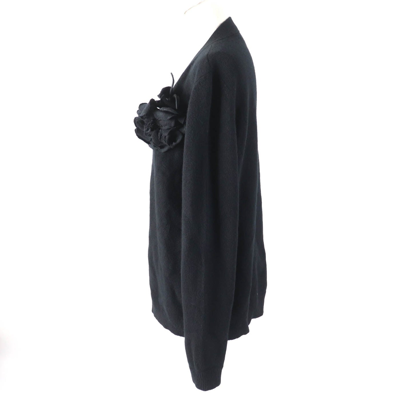 GUCCI cardigan 526719 Main: 70% wool, Main: 30% cashmere, Part: 100% cotton, Part: 100% wool, Part: 100% cashmere black Women L Used