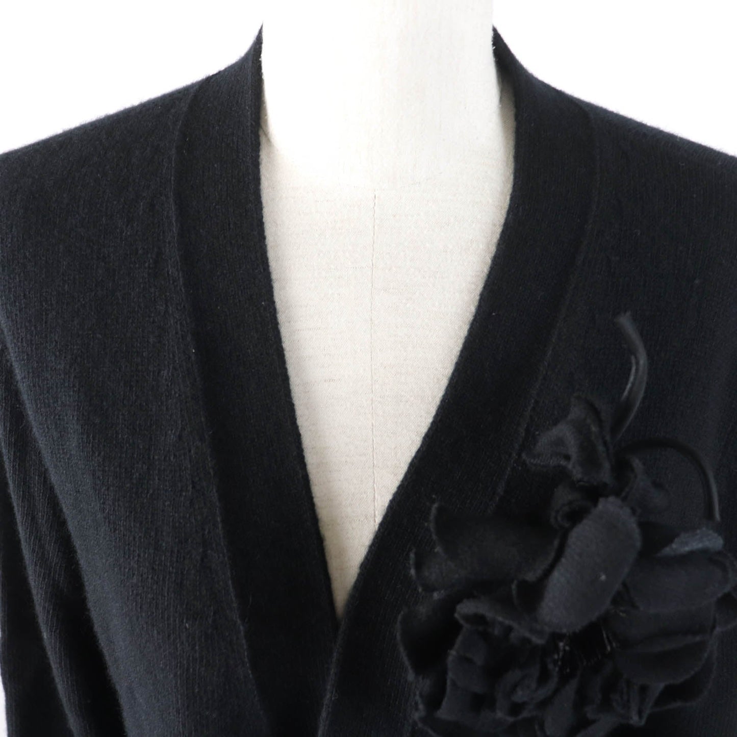 GUCCI cardigan 526719 Main: 70% wool, Main: 30% cashmere, Part: 100% cotton, Part: 100% wool, Part: 100% cashmere black Women L Used