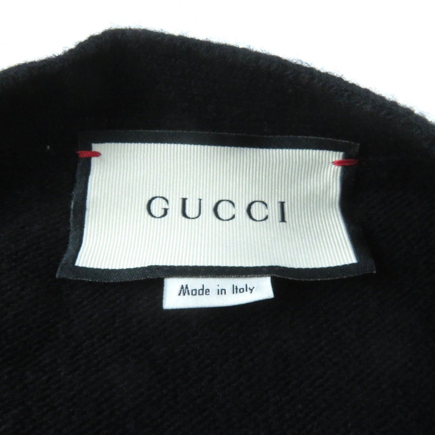 GUCCI cardigan 526719 Main: 70% wool, Main: 30% cashmere, Part: 100% cotton, Part: 100% wool, Part: 100% cashmere black Women L Used