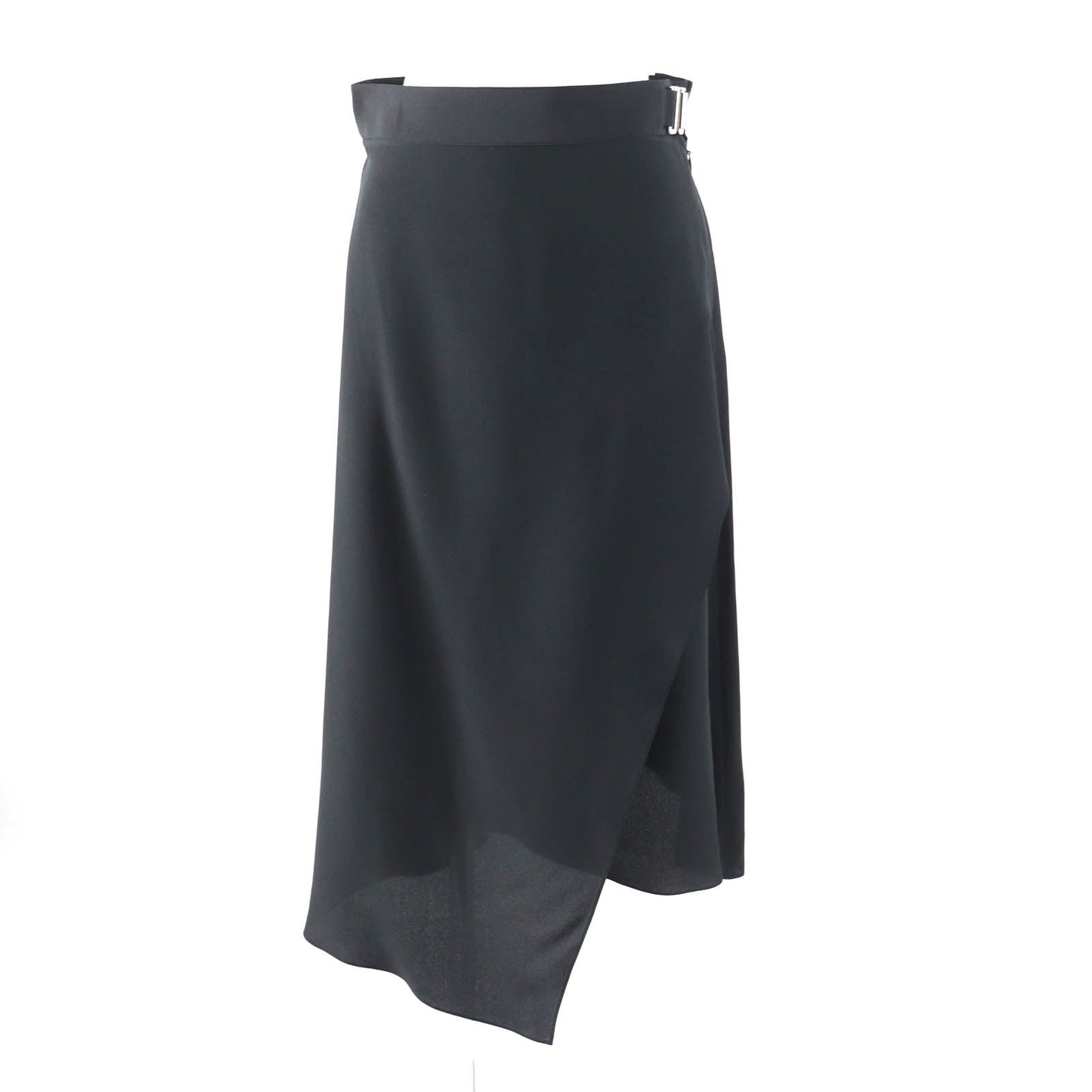HERMES skirt Main: 100% silk black Women 36 Used