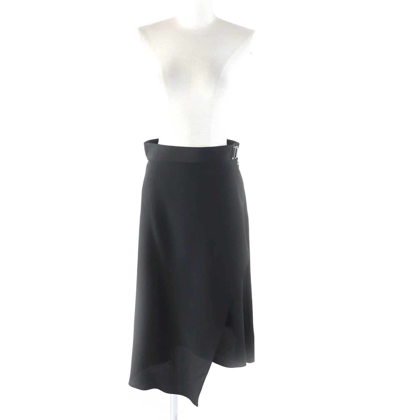 HERMES skirt Main: 100% silk black Women 36 Used