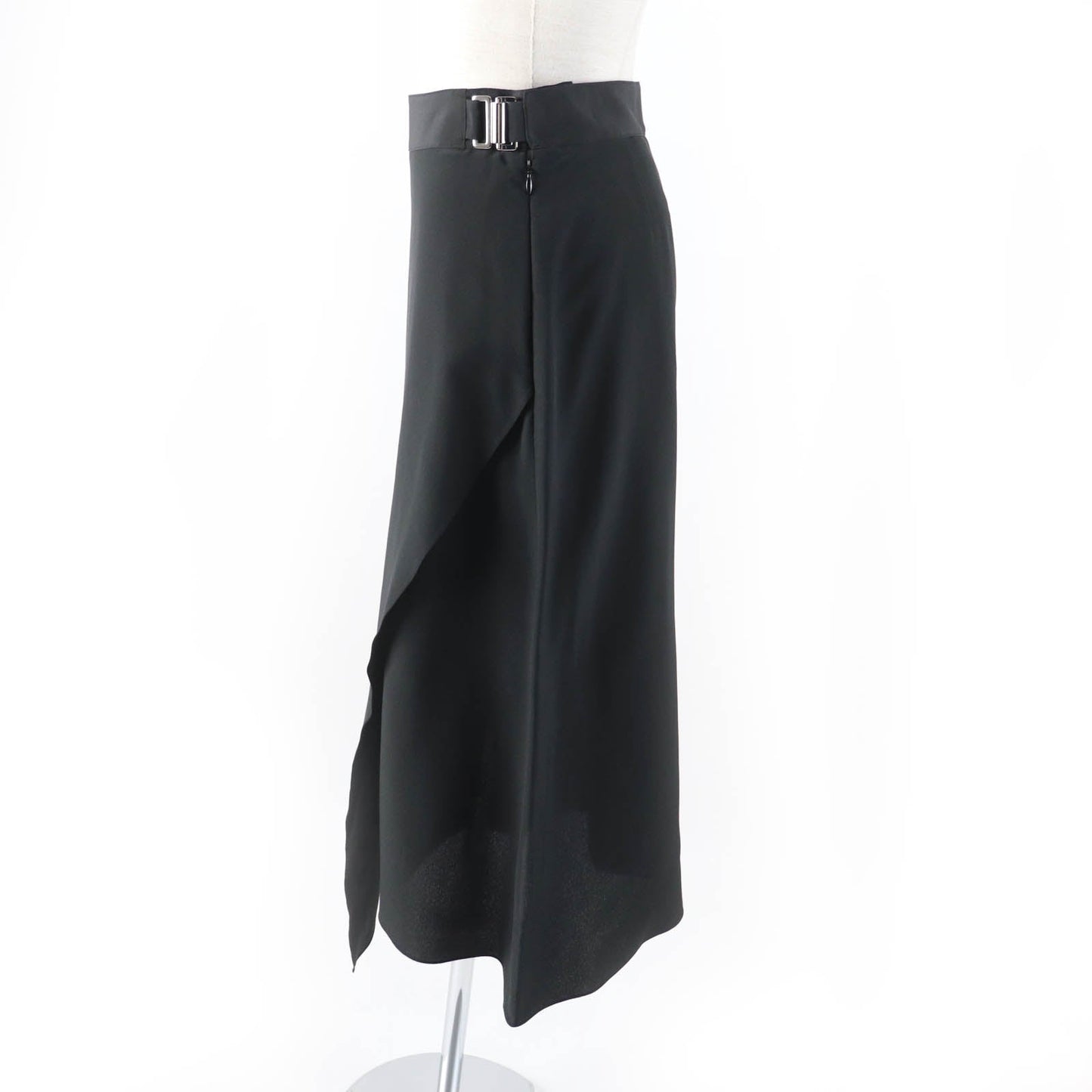 HERMES skirt Main: 100% silk black Women 36 Used
