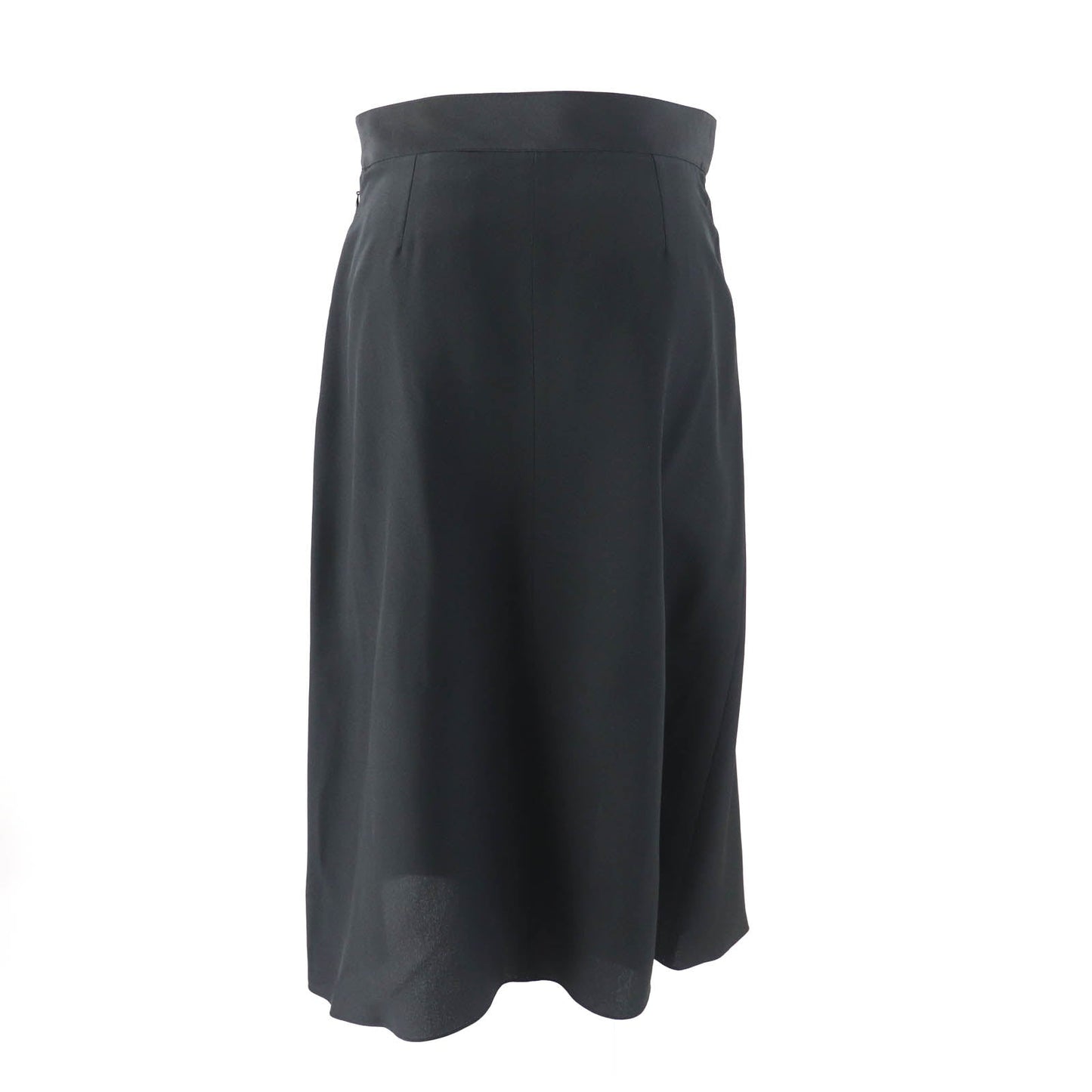 HERMES skirt Main: 100% silk black Women 36 Used