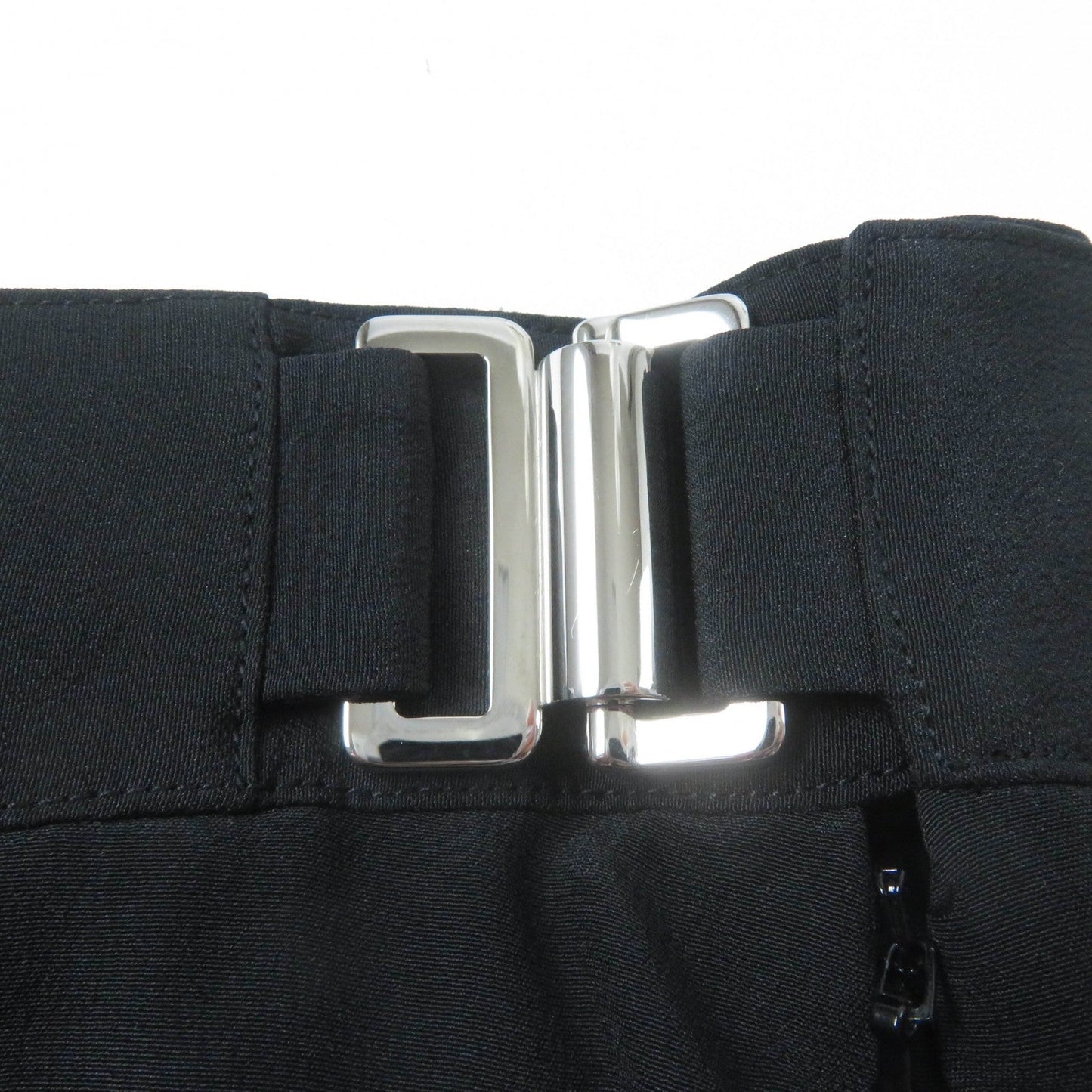 HERMES skirt Main: 100% silk black Women 36 Used
