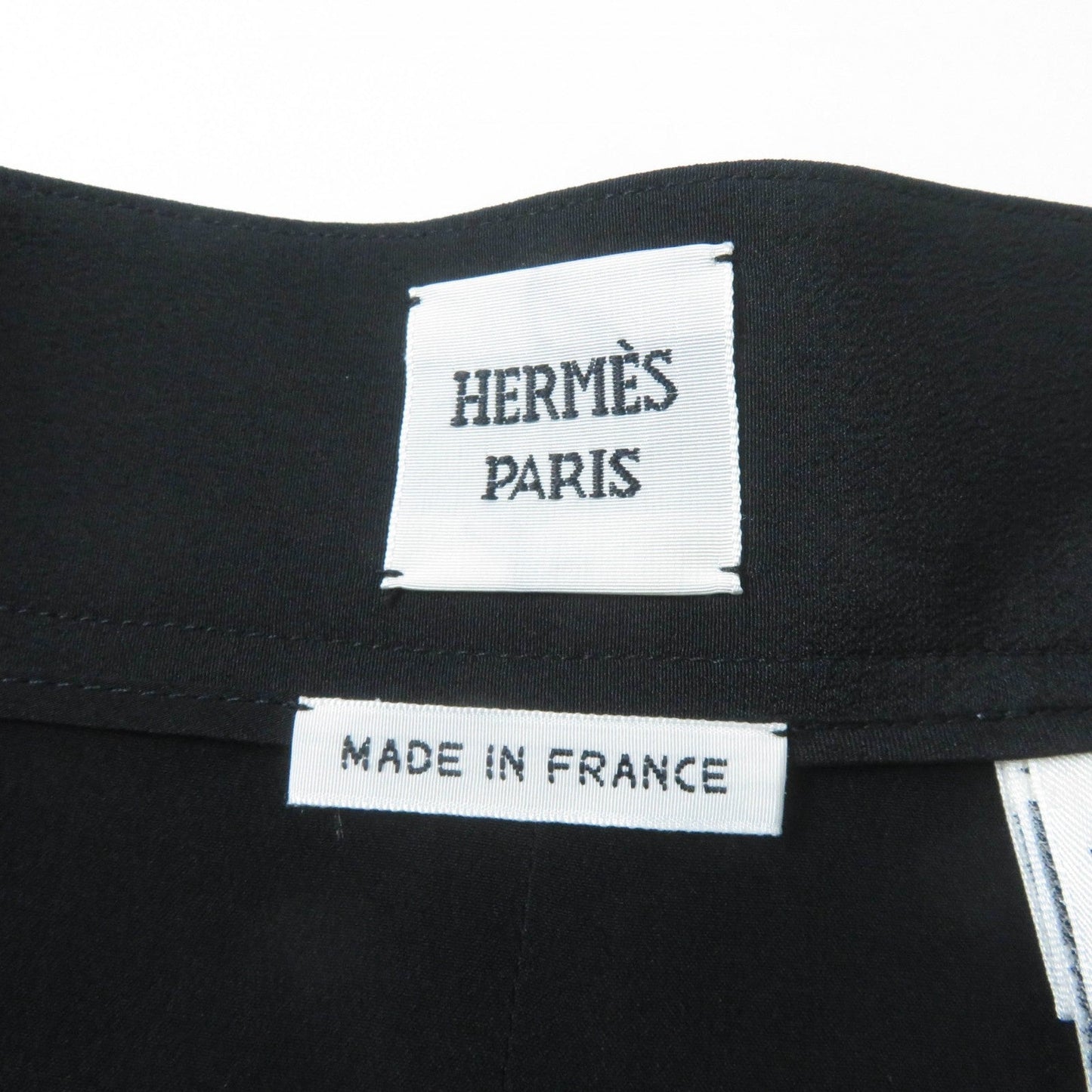 HERMES skirt Main: 100% silk black Women 36 Used