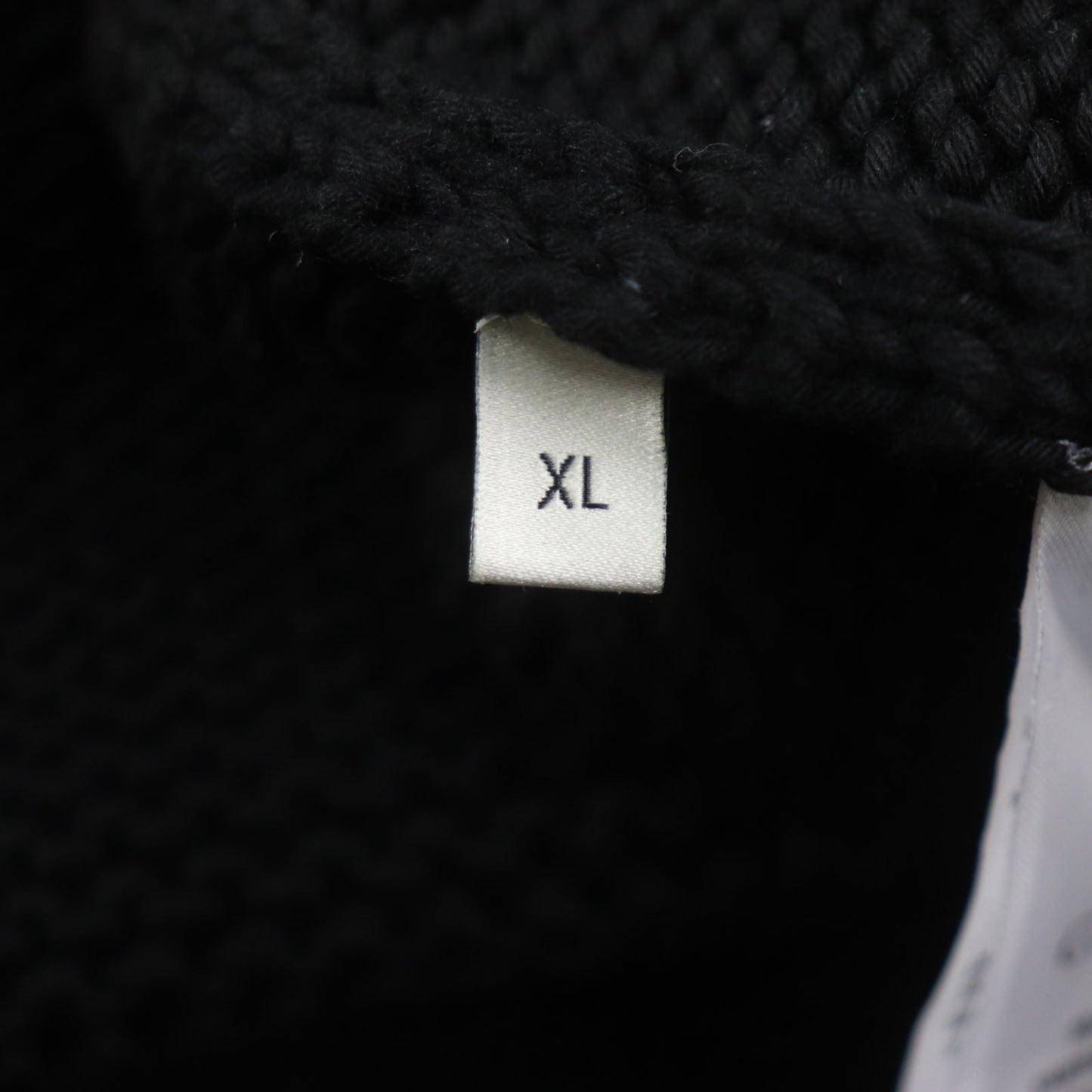 GUCCI sweater 514906 Main: 100% cotton, Part: 100% wool, Part: 100% wool black NEVER MARRY MITFORD mens XL Used