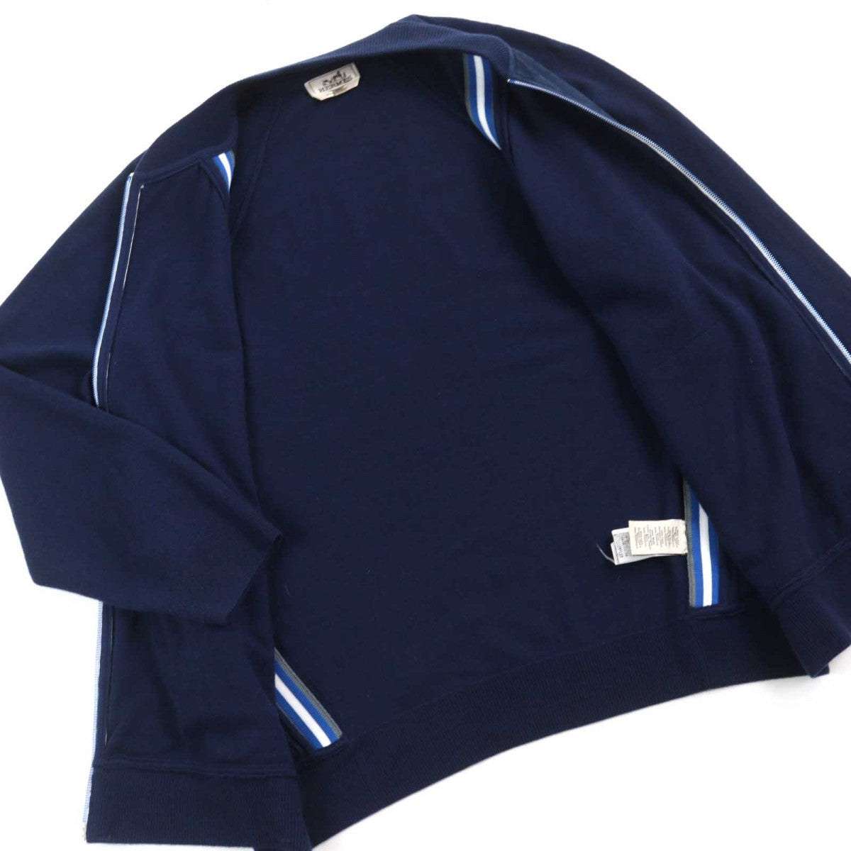 HERMES Jacket wool Navy type XXL