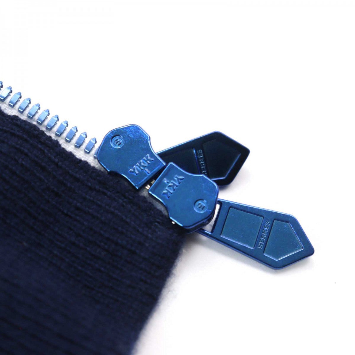 HERMES Jacket wool Navy type XXL