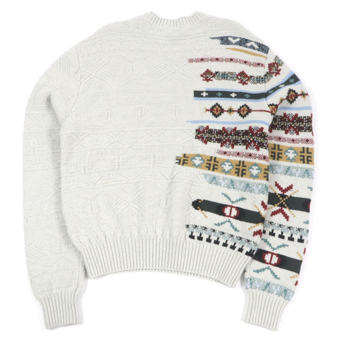 HERMES knit Main: 55% wool, 43% cashmere, 2% nylon Light gray Couleurs en cours mens S Used