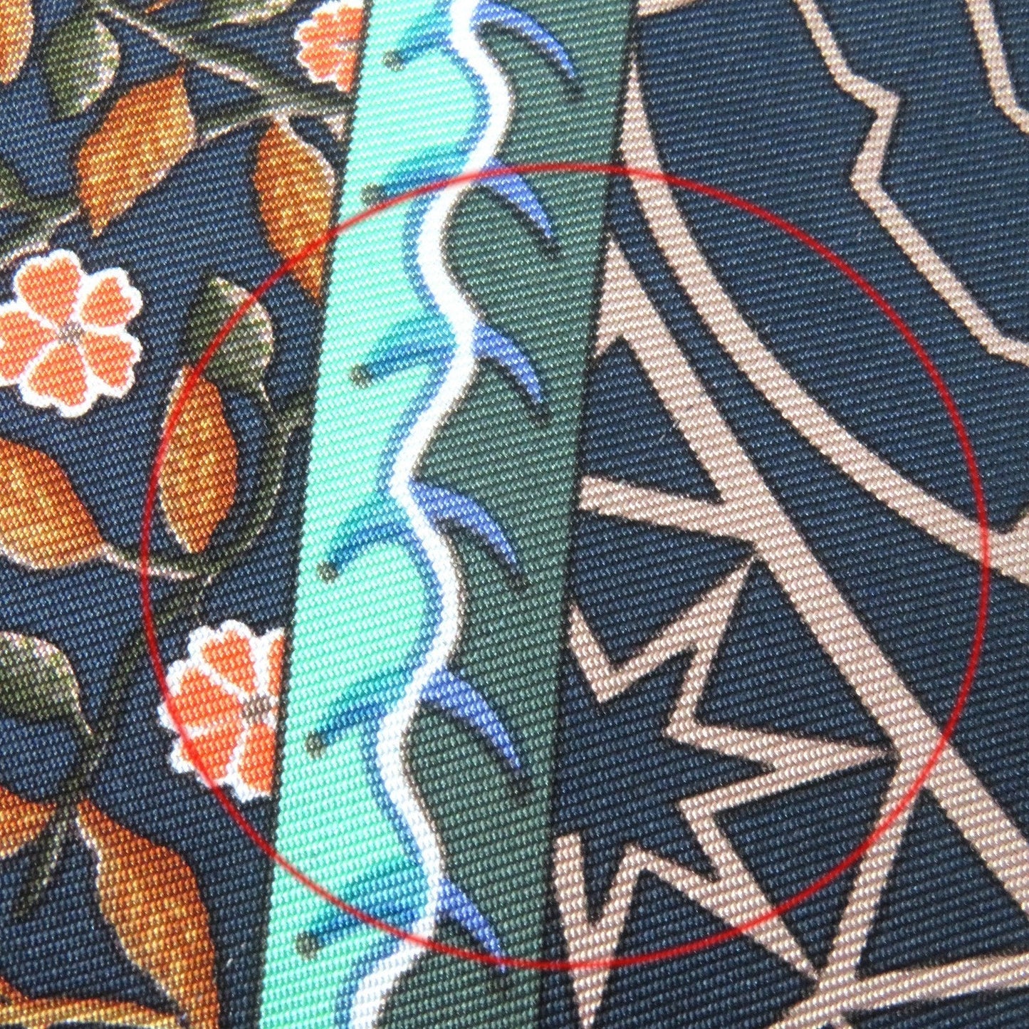 HERMES knit Outer: 100% silk, Main: 100% wool Navy multi-color Women M Used