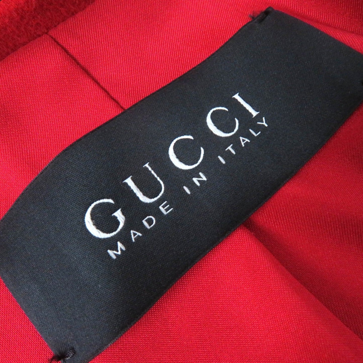 GUCCI Stainless collar coat 406947 ZFW04 Outer: 90% wool, Outer: 10% angora, Lining: 80% rayon, Lining: 20% polyester Red Women 38 Used