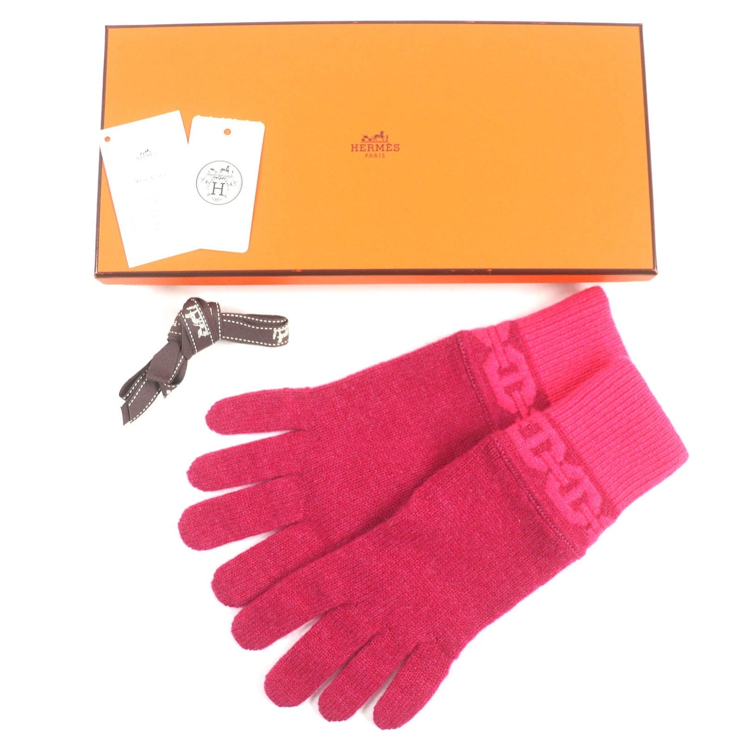 HERMES gloves H232006G cashmere Rose Extreme HEAVEN S
