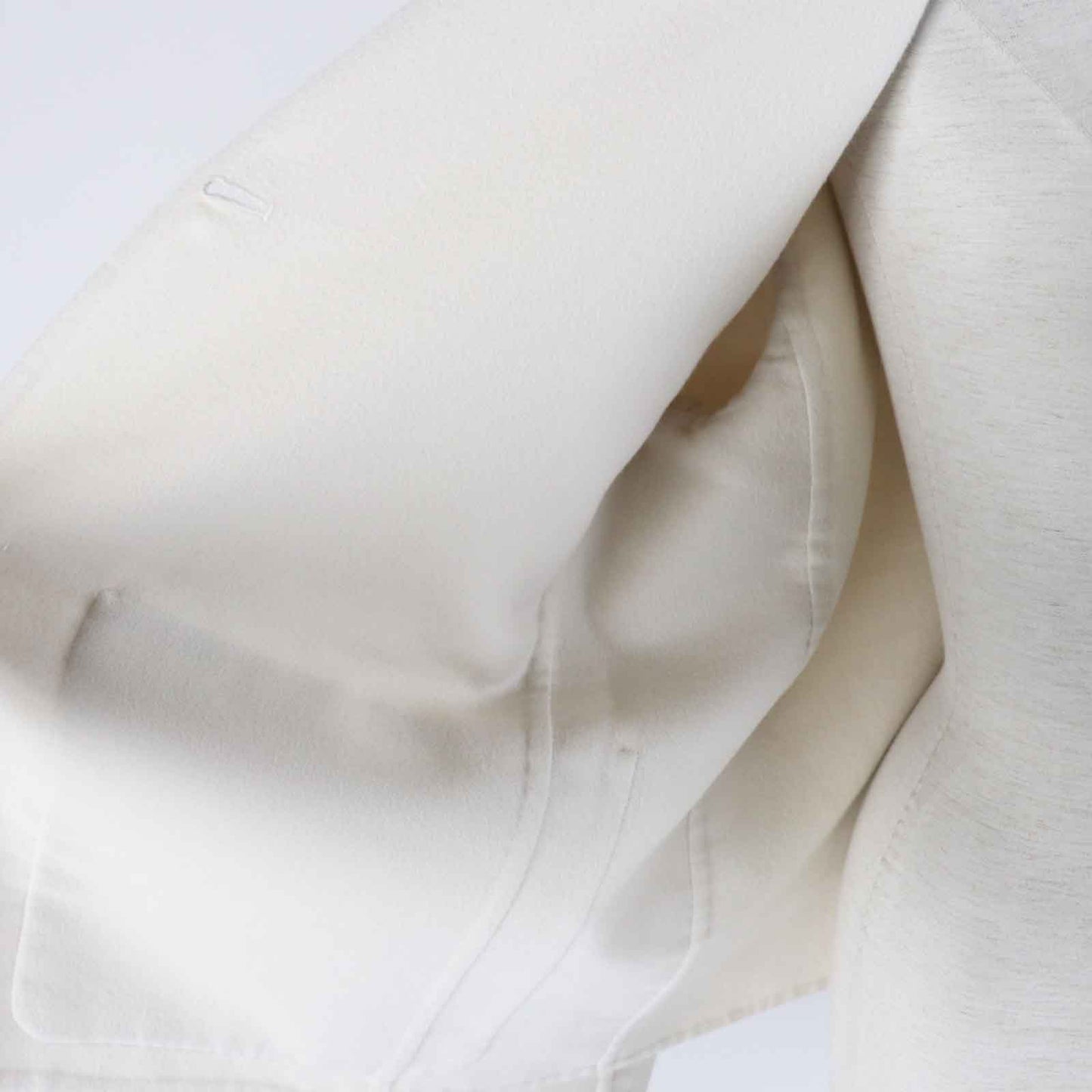 HERMES coat 3E0221DA Outer material: 100% cashmere off white Women 40 Used