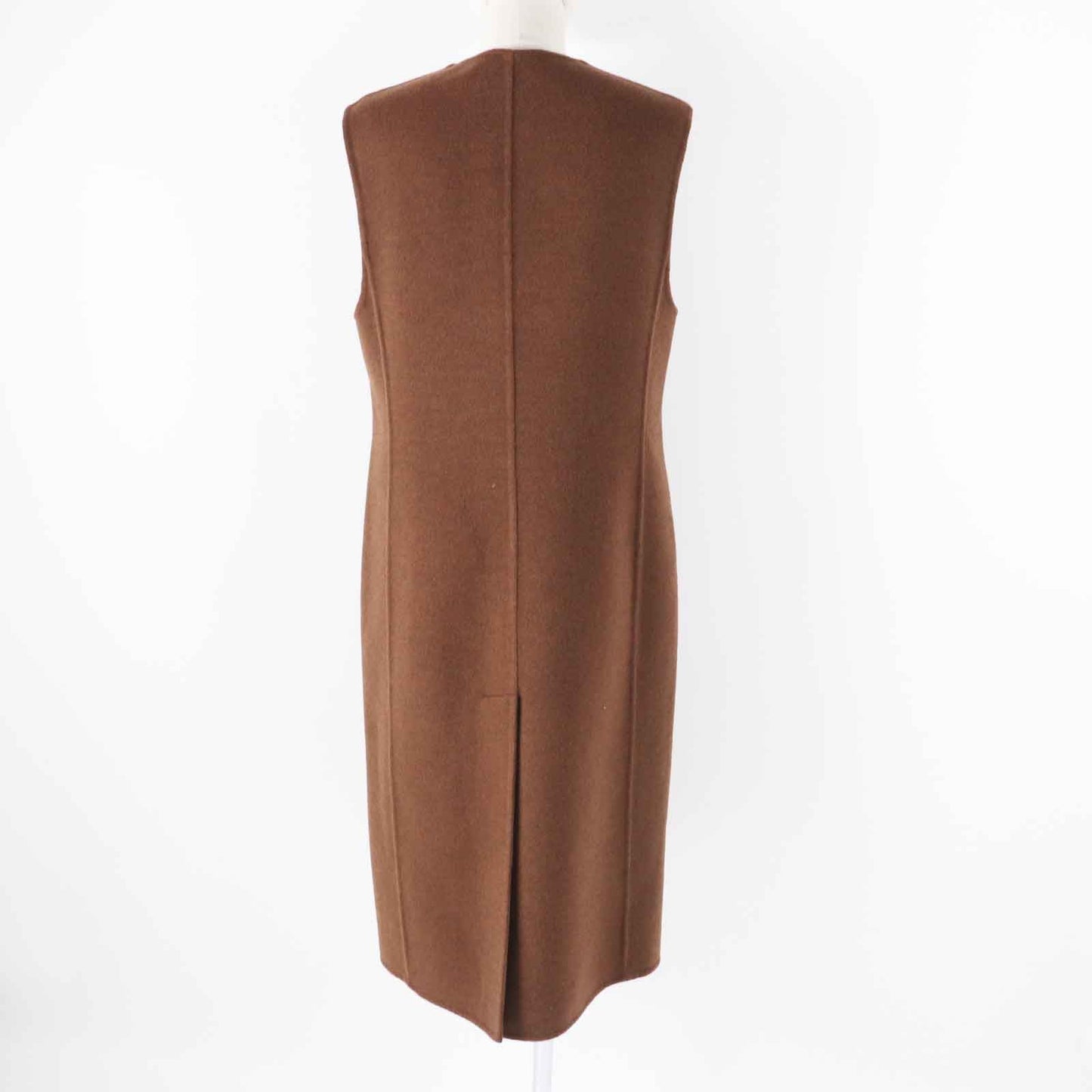 HERMES Best 3H0198DB Main: 100% cashmere Brown Women 38 Used