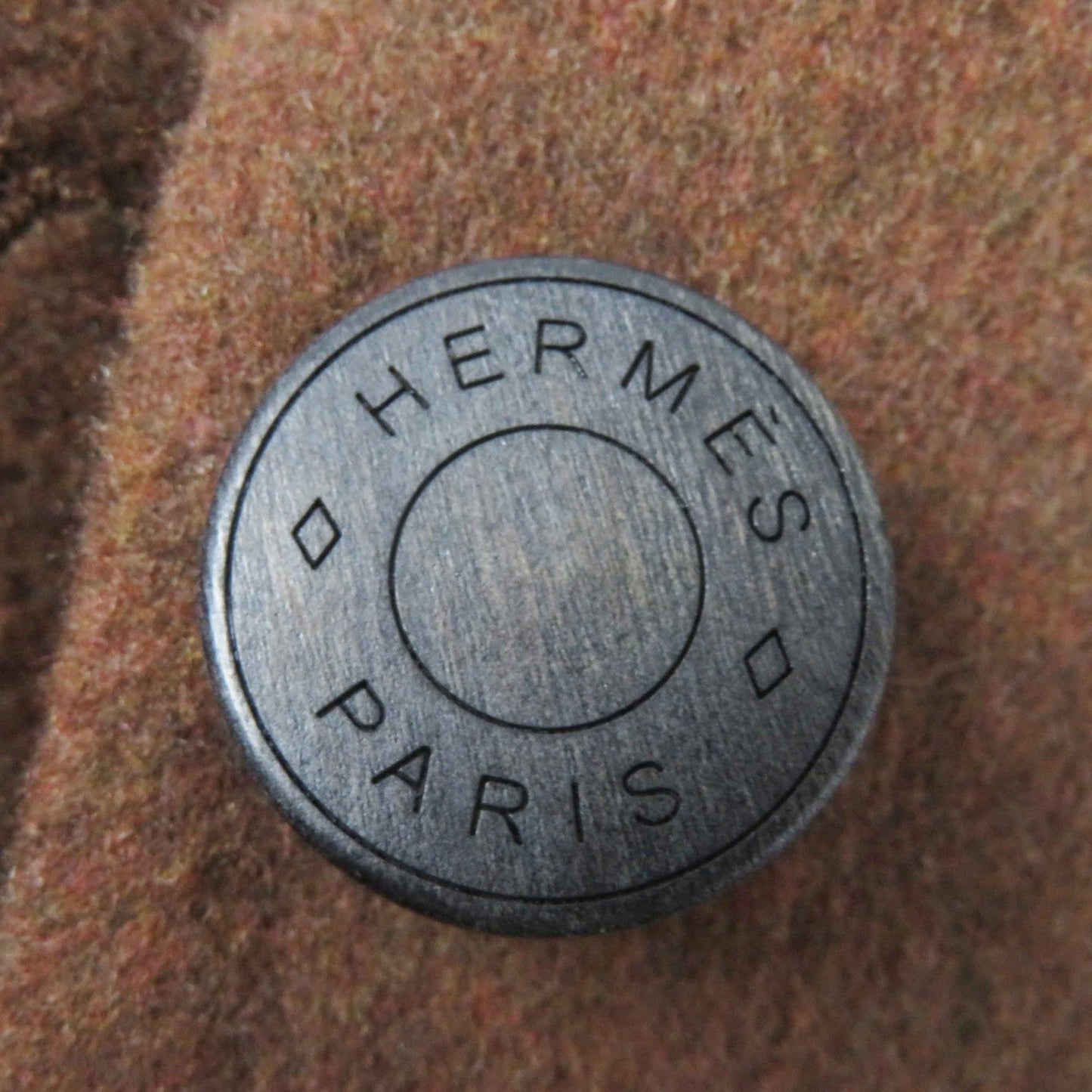 HERMES Best 3H0198DB Main: 100% cashmere Brown Women 38 Used