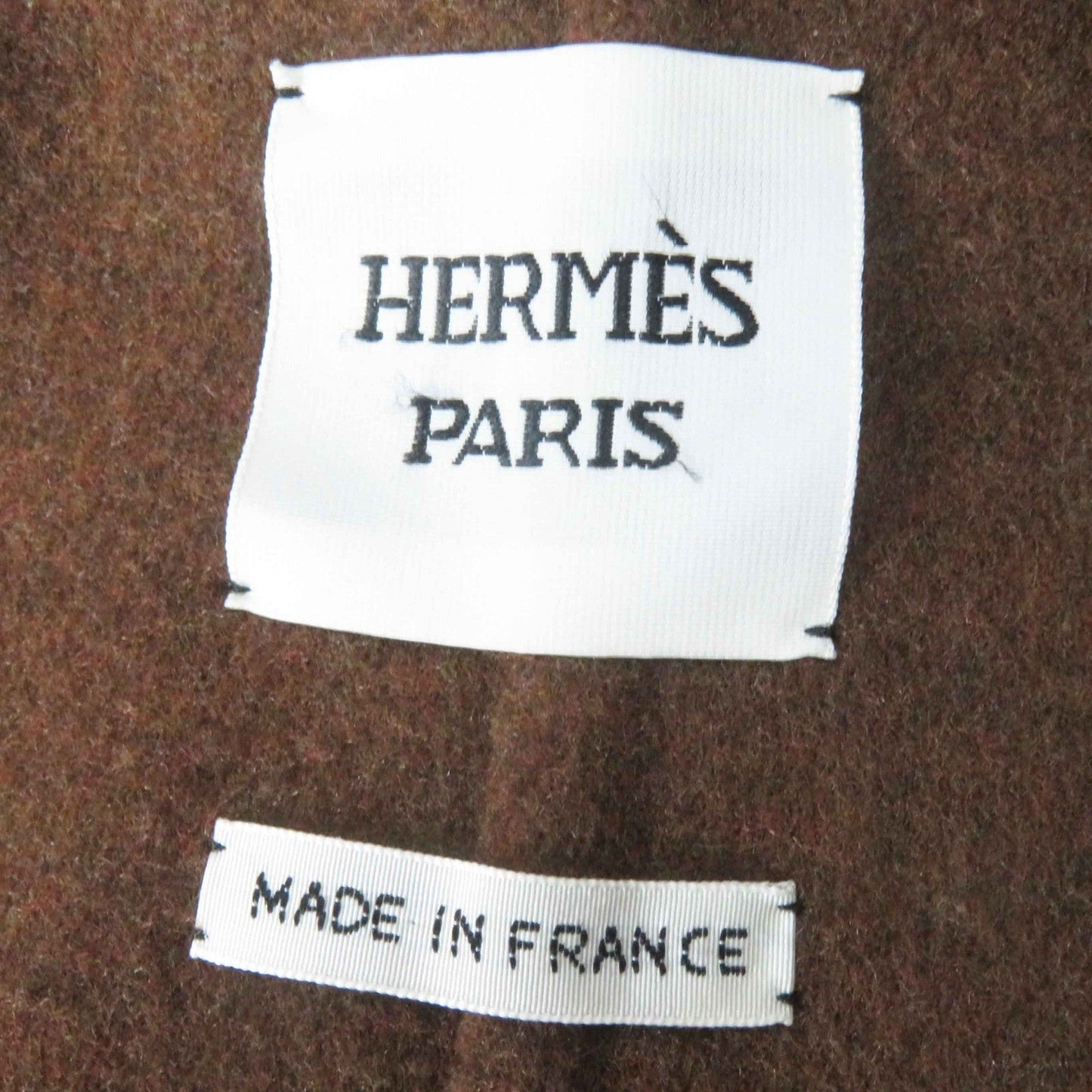 HERMES Best 3H0198DB Main: 100% cashmere Brown Women 38 Used
