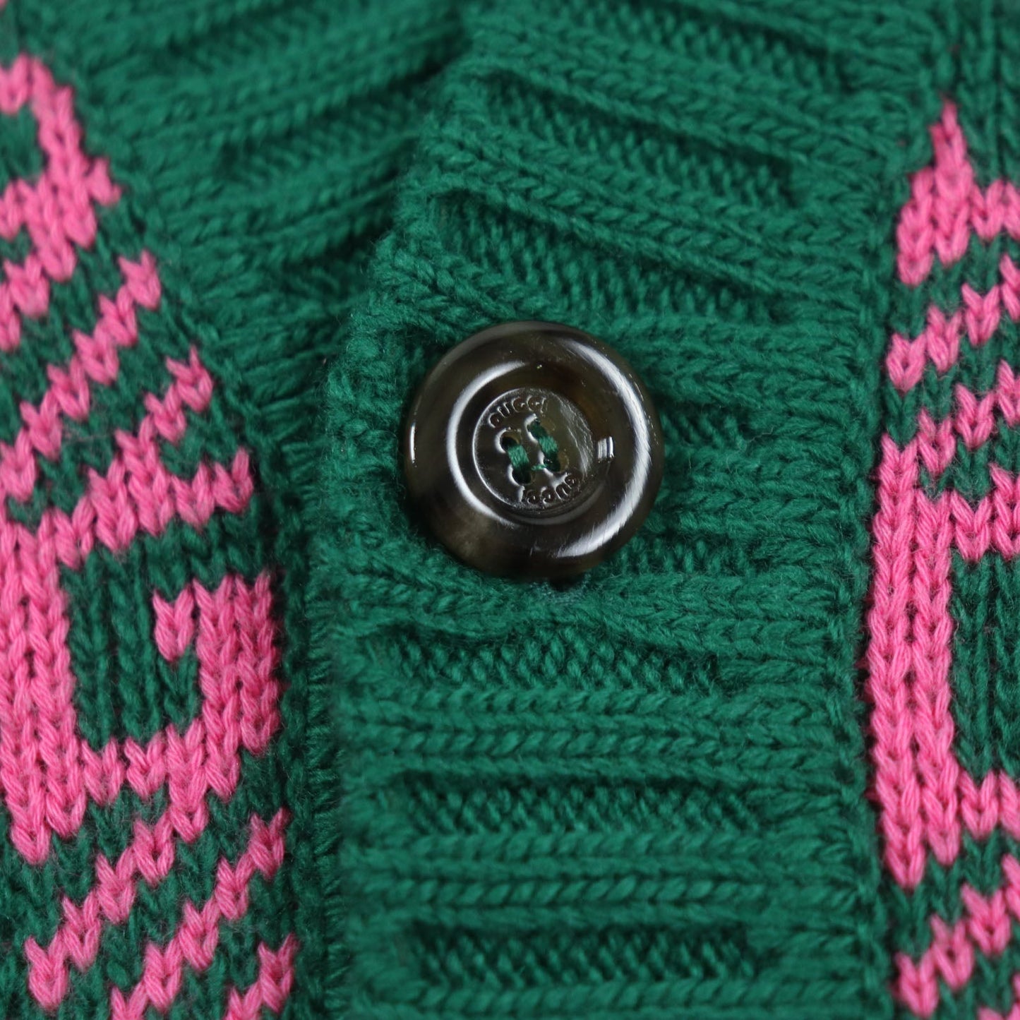 GUCCI Best 711573 Main: 71% wool, Main: 29% cotton, Outer: 100% wool Green pink HA HA HA mens M Used