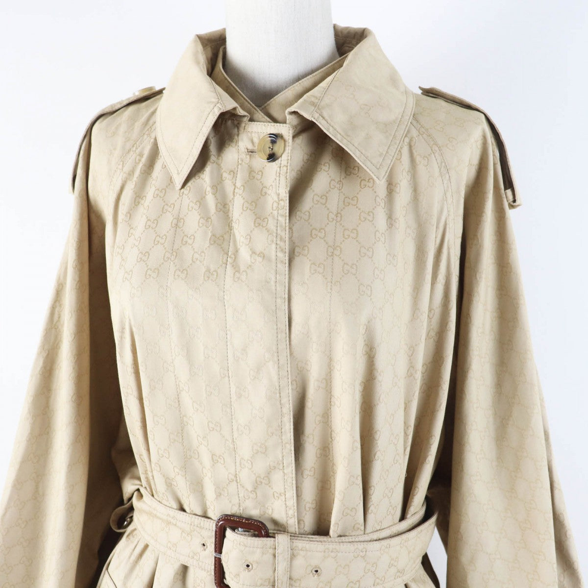 GUCCI trench coat 771441 cotton beige 40