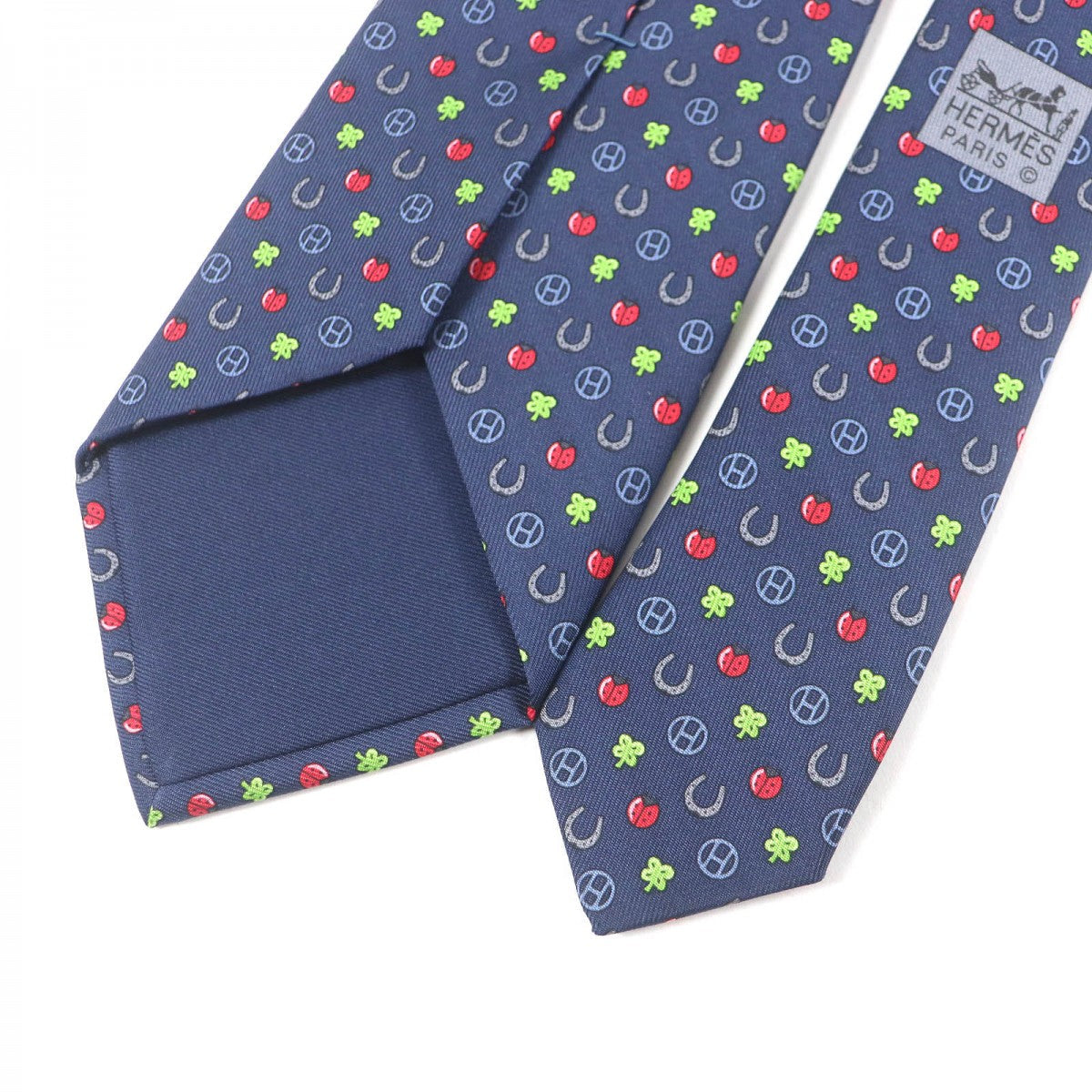 HERMES tie H606012T silk Marin JOB INTERVIEW
