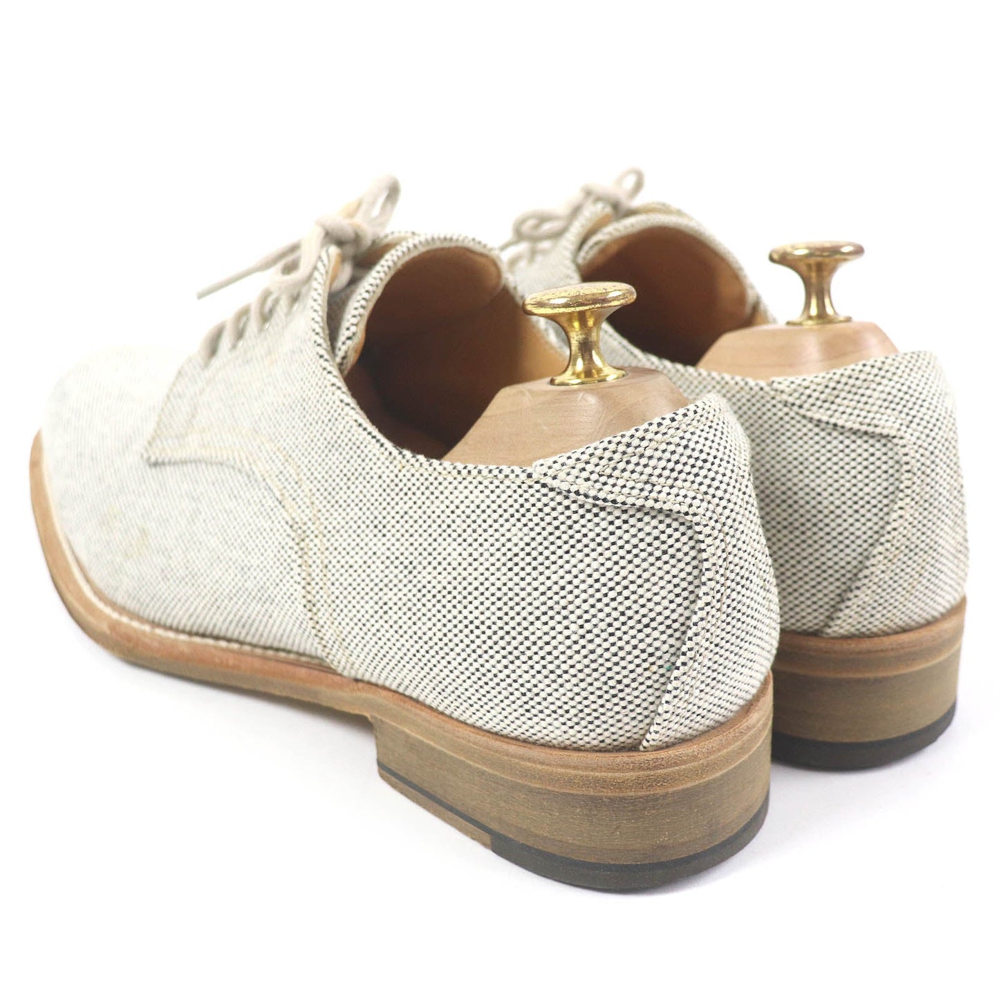 HERMES Leather shoes Main: Leather, Main: Canvas Beige type mens 41.5 Used