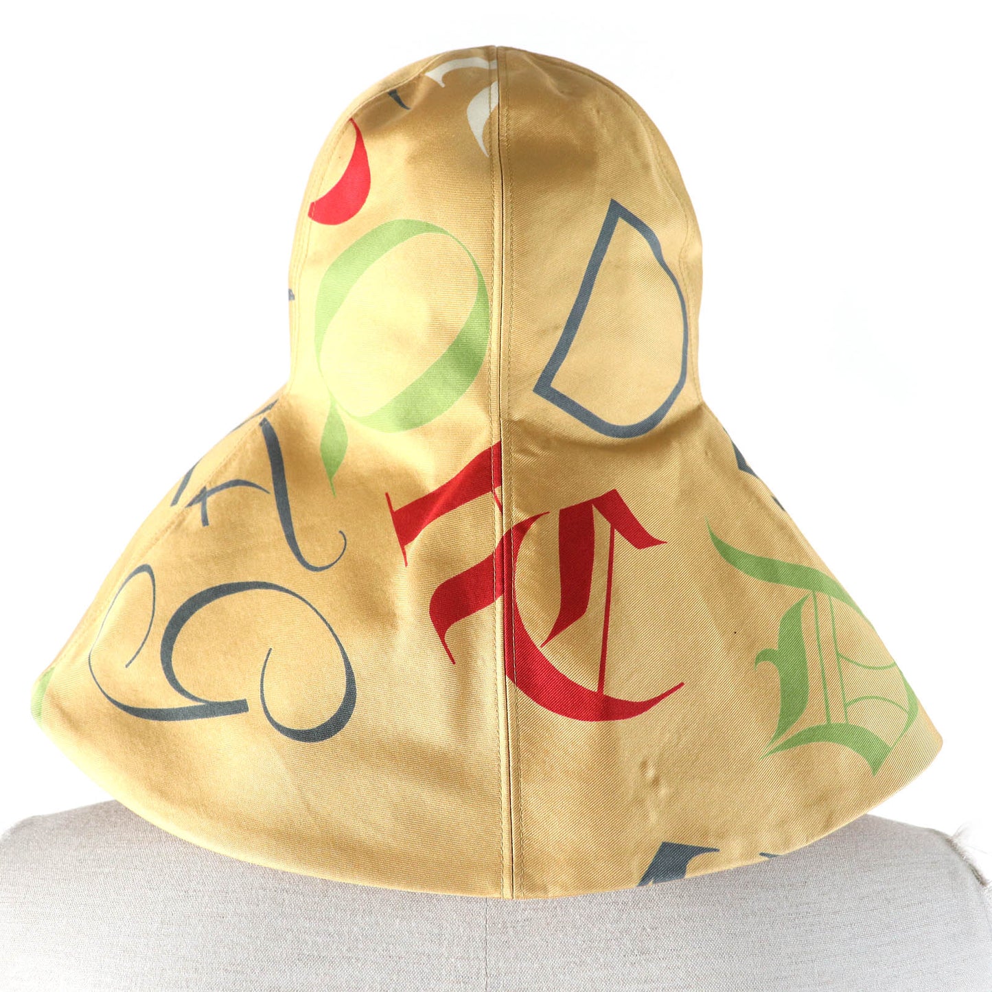 HERMES hat Outer: 100% silk, Lining: 50% linen, Lining: 50% silk Beige multicolor Women Used