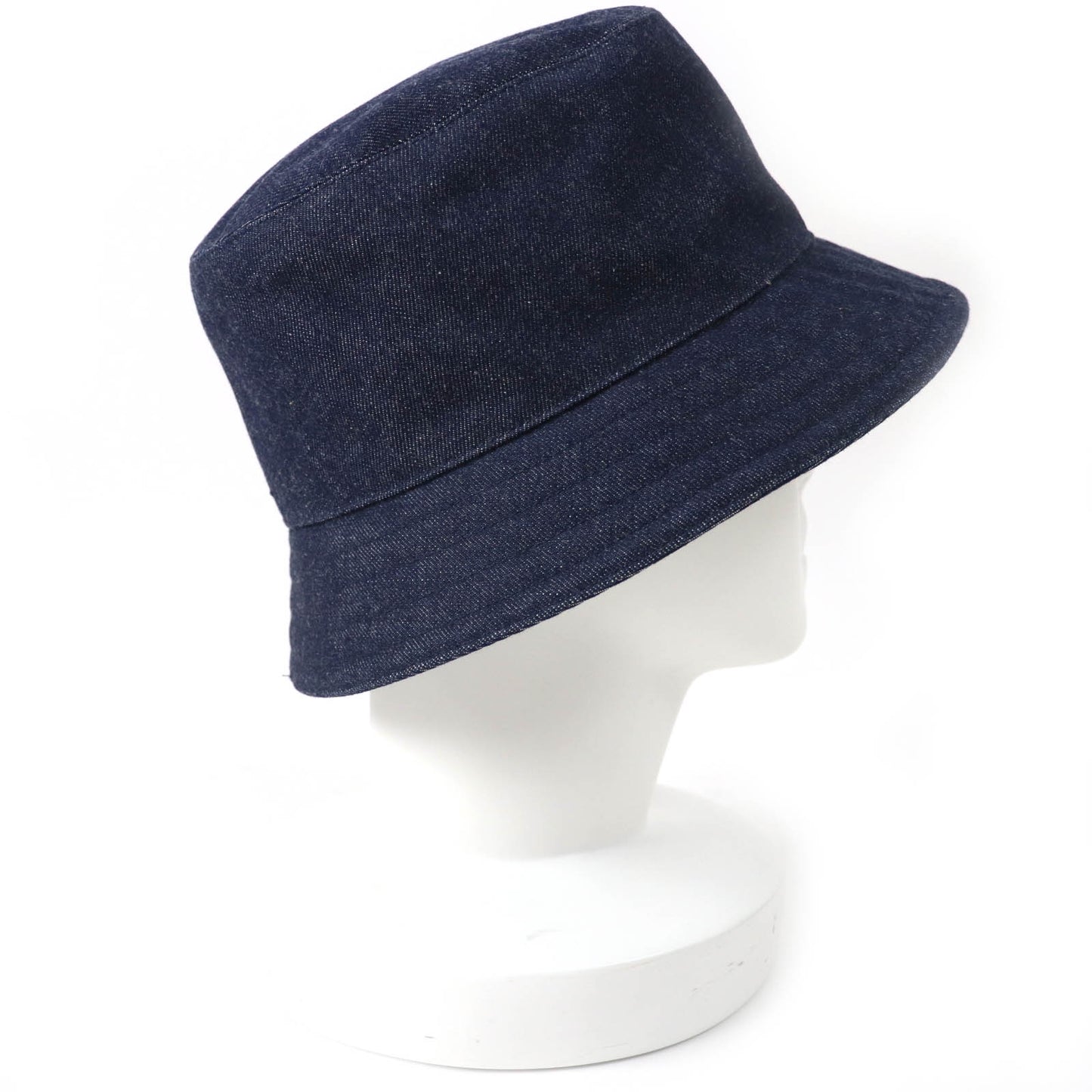HERMES hat H241059N Outer: 100% cotton, Lining: 54% cotton, Lining: 46% silk, Part: 56% cotton, Part: 44% rayon Indigo blue Harper Emile Women 58 Used