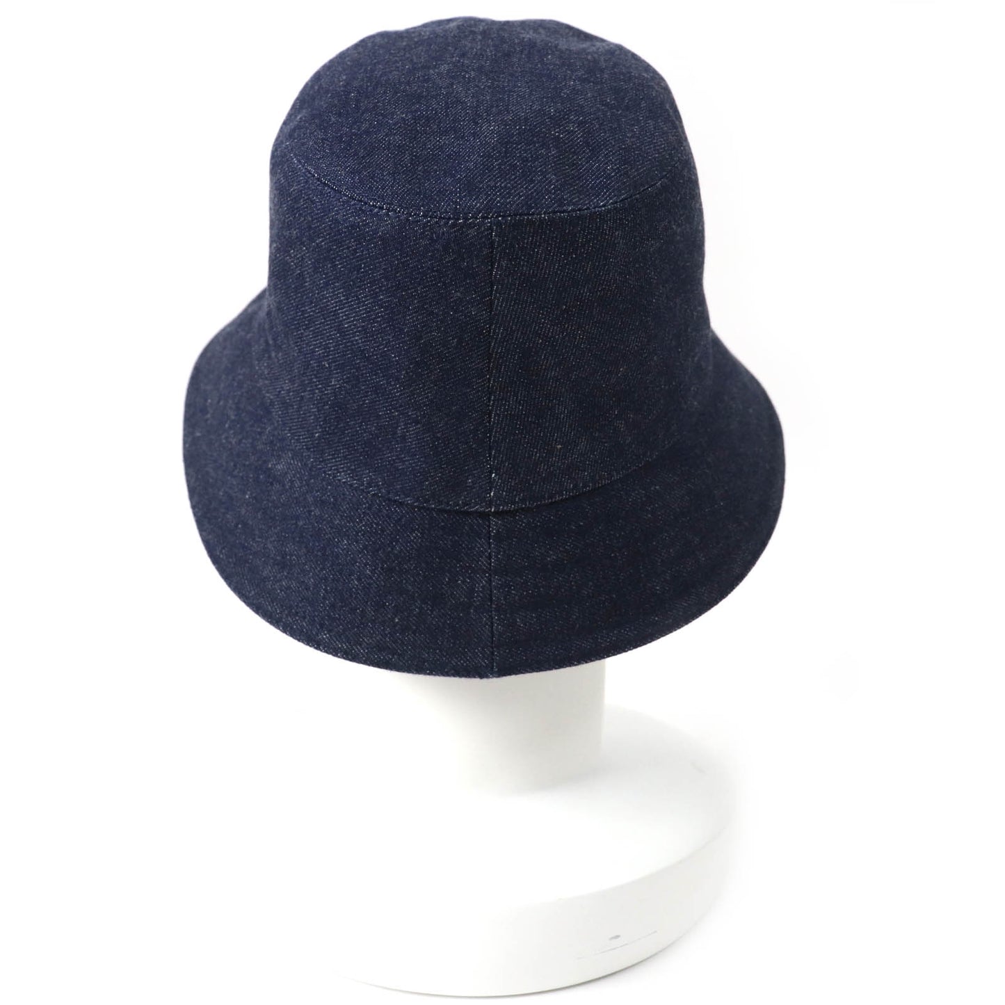 HERMES hat H241059N Outer: 100% cotton, Lining: 54% cotton, Lining: 46% silk, Part: 56% cotton, Part: 44% rayon Indigo blue Harper Emile Women 58 Used