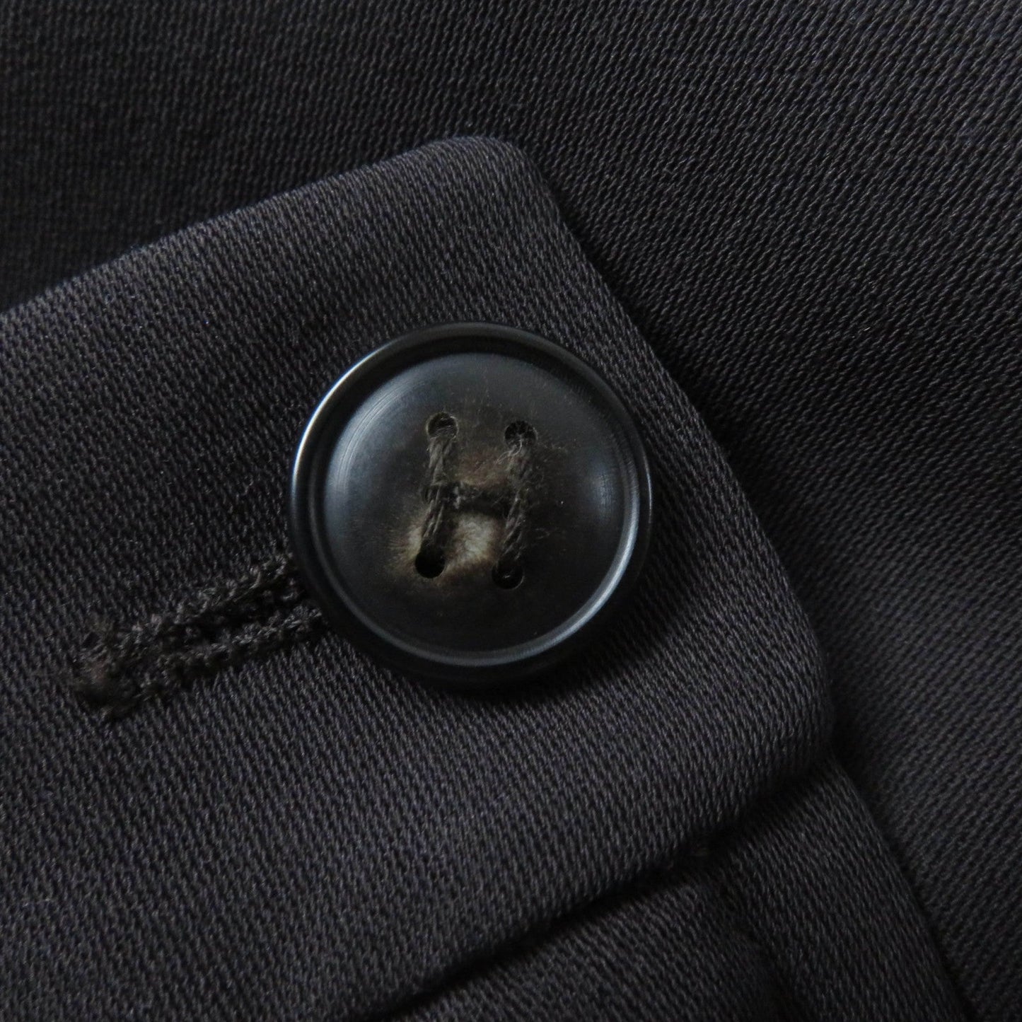 HERMES Pants Main: 100% wool, part: cowhide Brown Women 38 Used