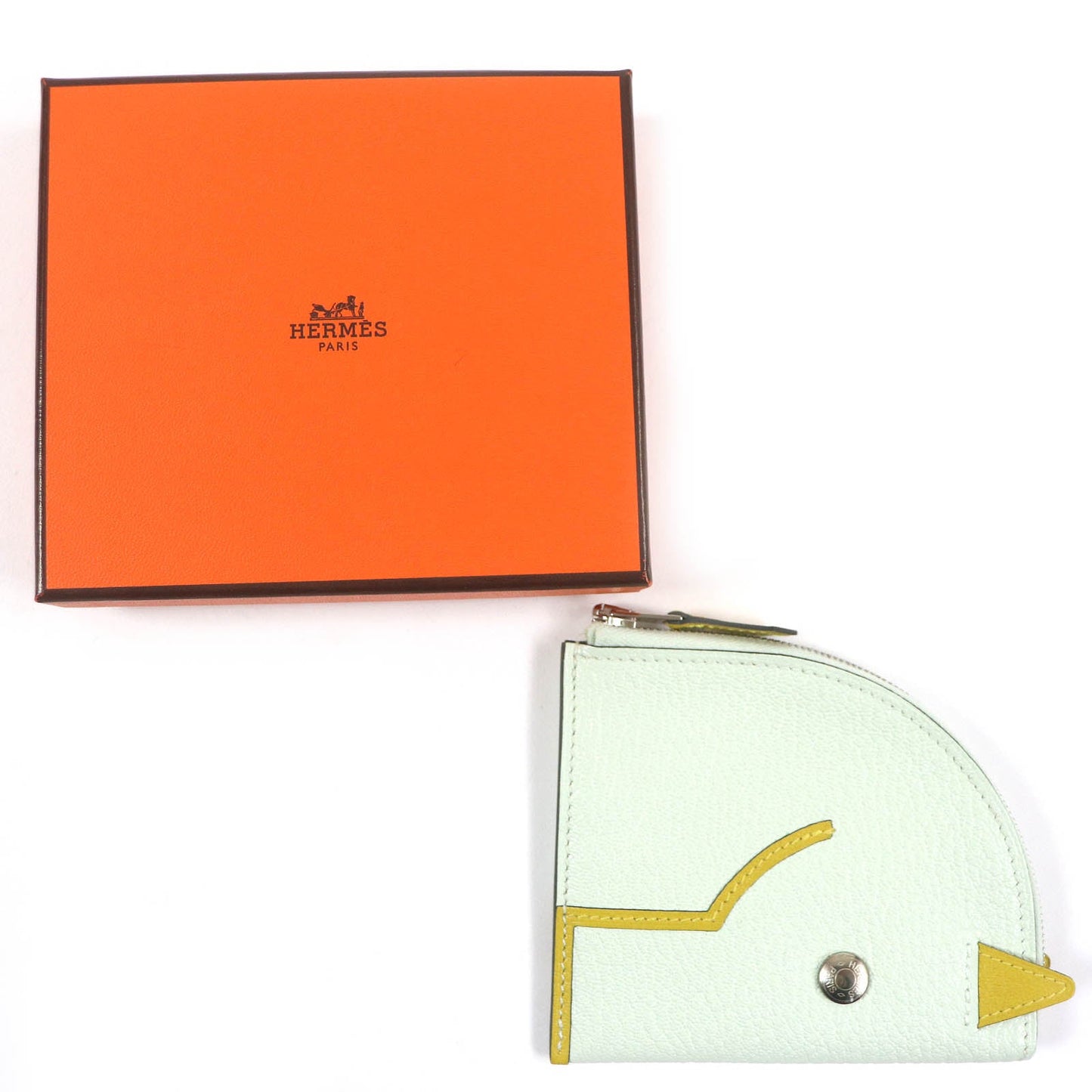 HERMES Coin case Shoble misol white paddock