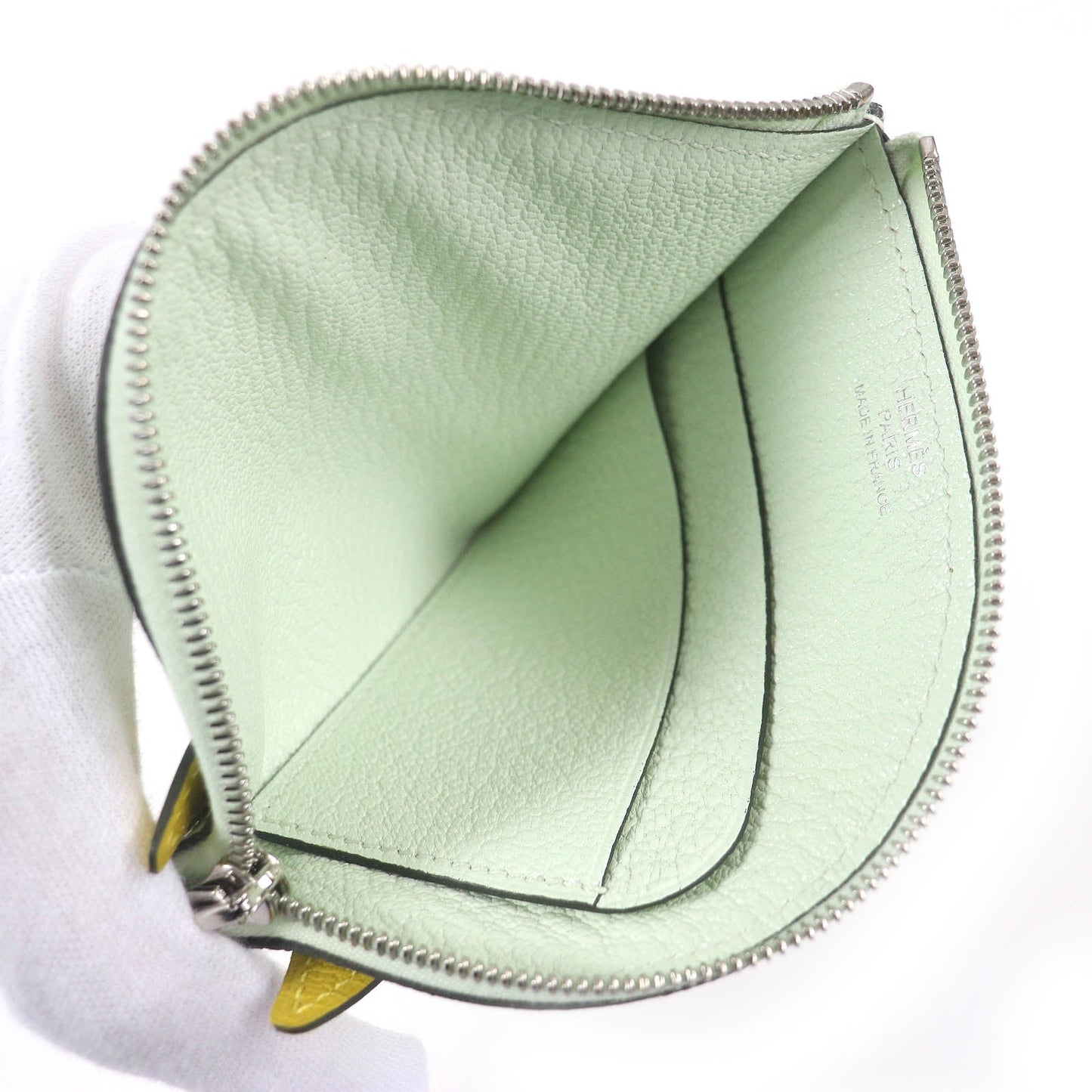 HERMES Coin case Shoble misol white paddock